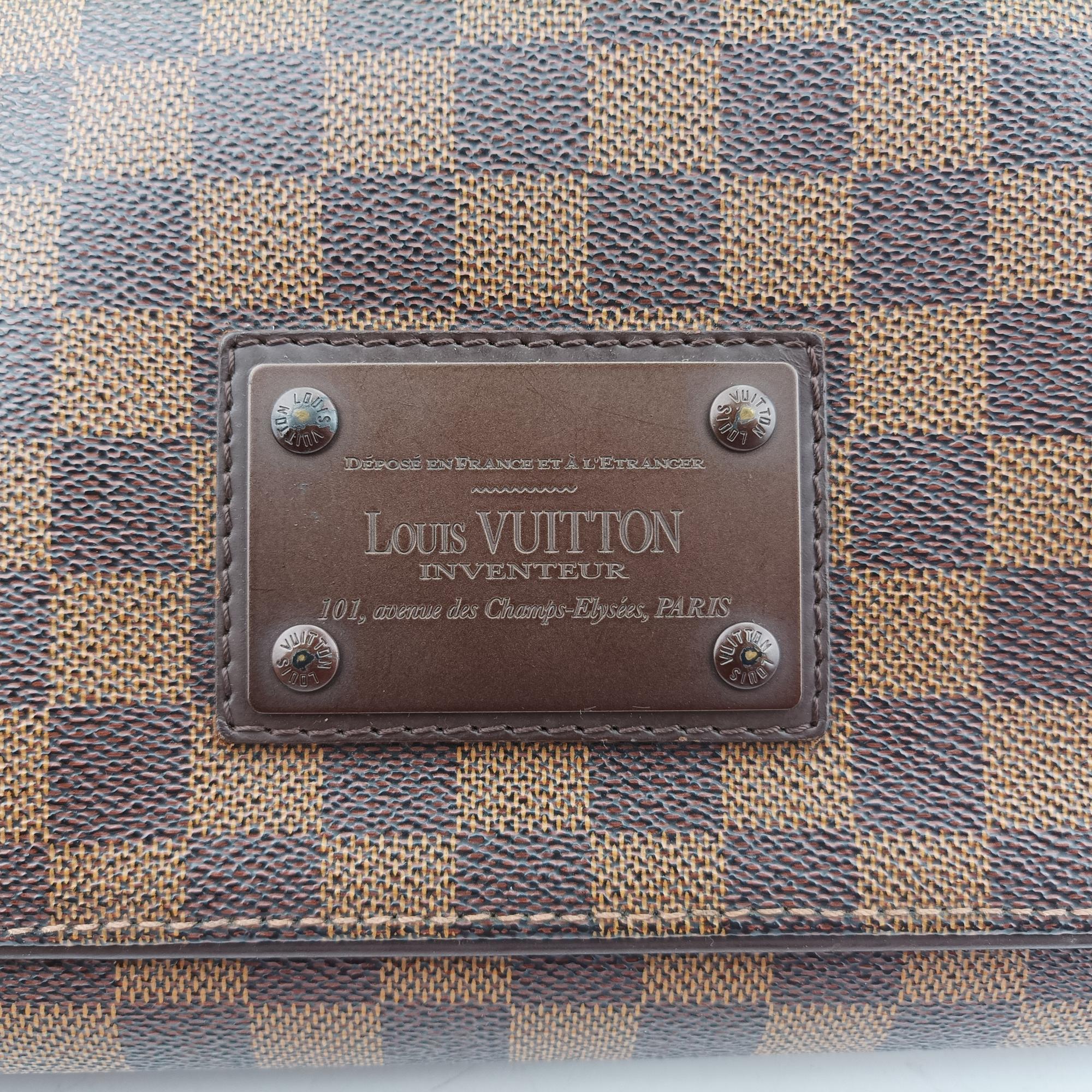 ルイヴィトン Louis Vuitton ショルダーバッグ レディース ブルックリンMM エベーヌ ダミエキャンバス N51211 CA4180