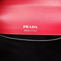 プラダ Prada ショルダーバッグ レディース シドニー レッド×ブラック レザー 1BD168 25 B