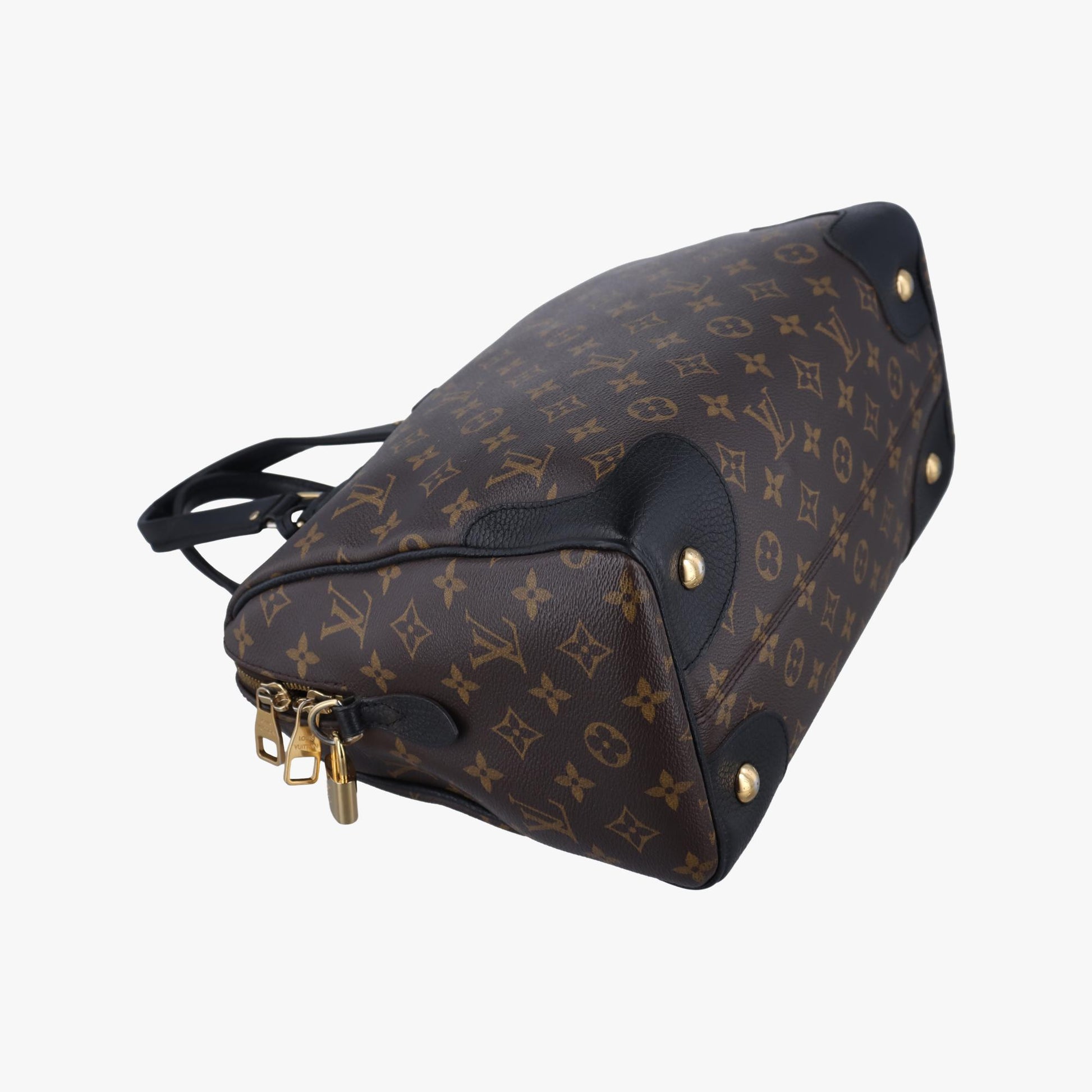 ルイヴィトン Louis Vuitton ショルダーバッグ レディース レティーロPM モノグラム/ブラウン系×ノワール モノグラム マカサー×カーフレザー M50058 DR1115