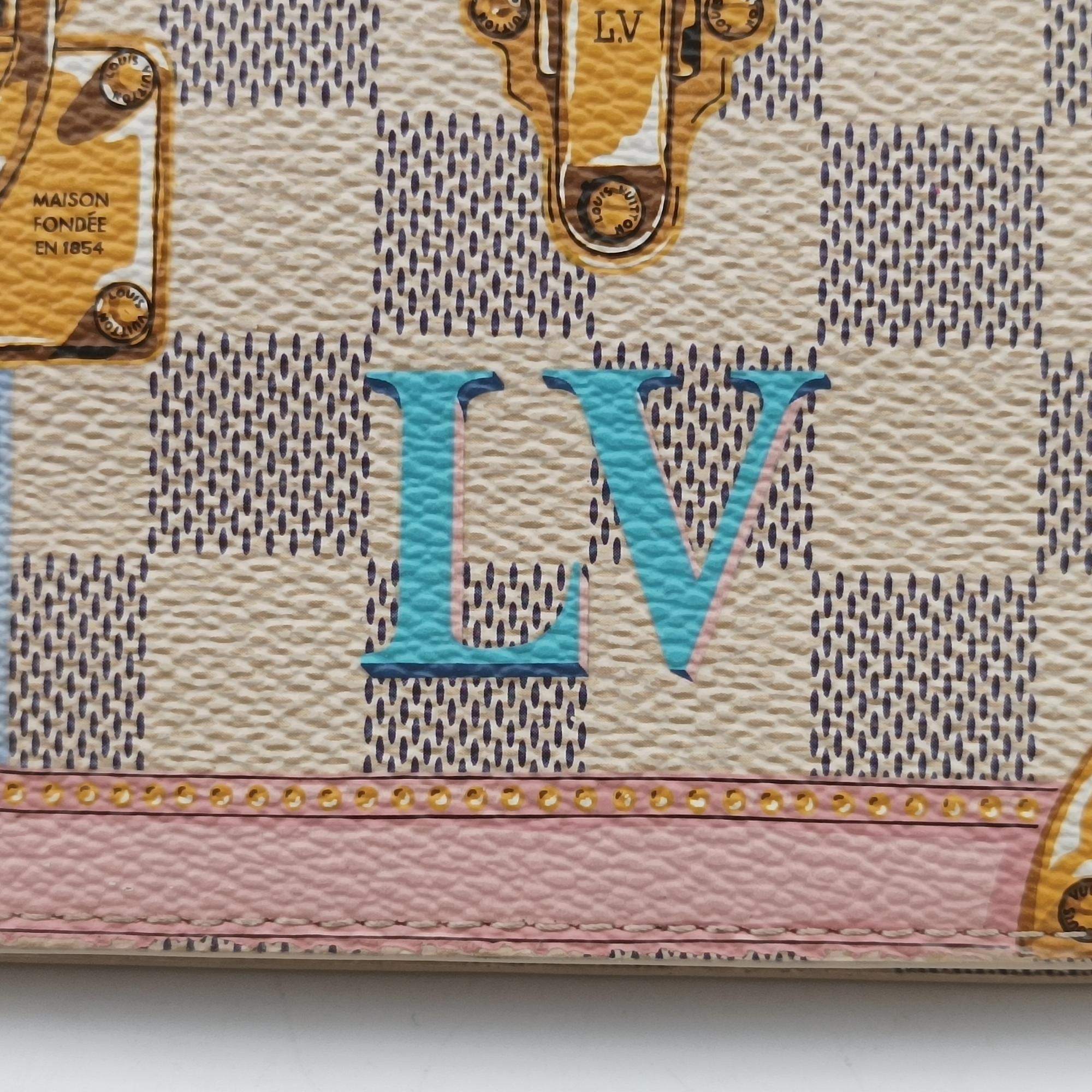 ルイヴィトン Louis Vuitton ショルダーバッグ レディース サマートランク ポシェット ウィークエンド アズール×マルチ ダミエキャンバス N60108 UB1118