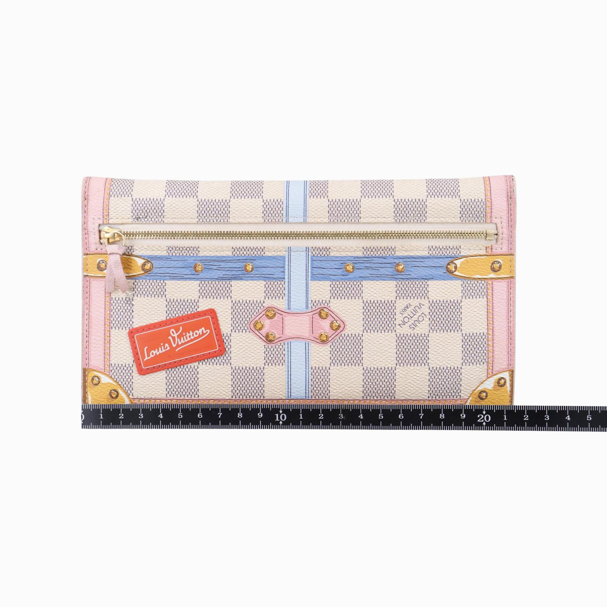 ルイヴィトン Louis Vuitton ショルダーバッグ レディース サマートランク ポシェット ウィークエンド アズール×マルチ ダミエキャンバス N60108 UB1118