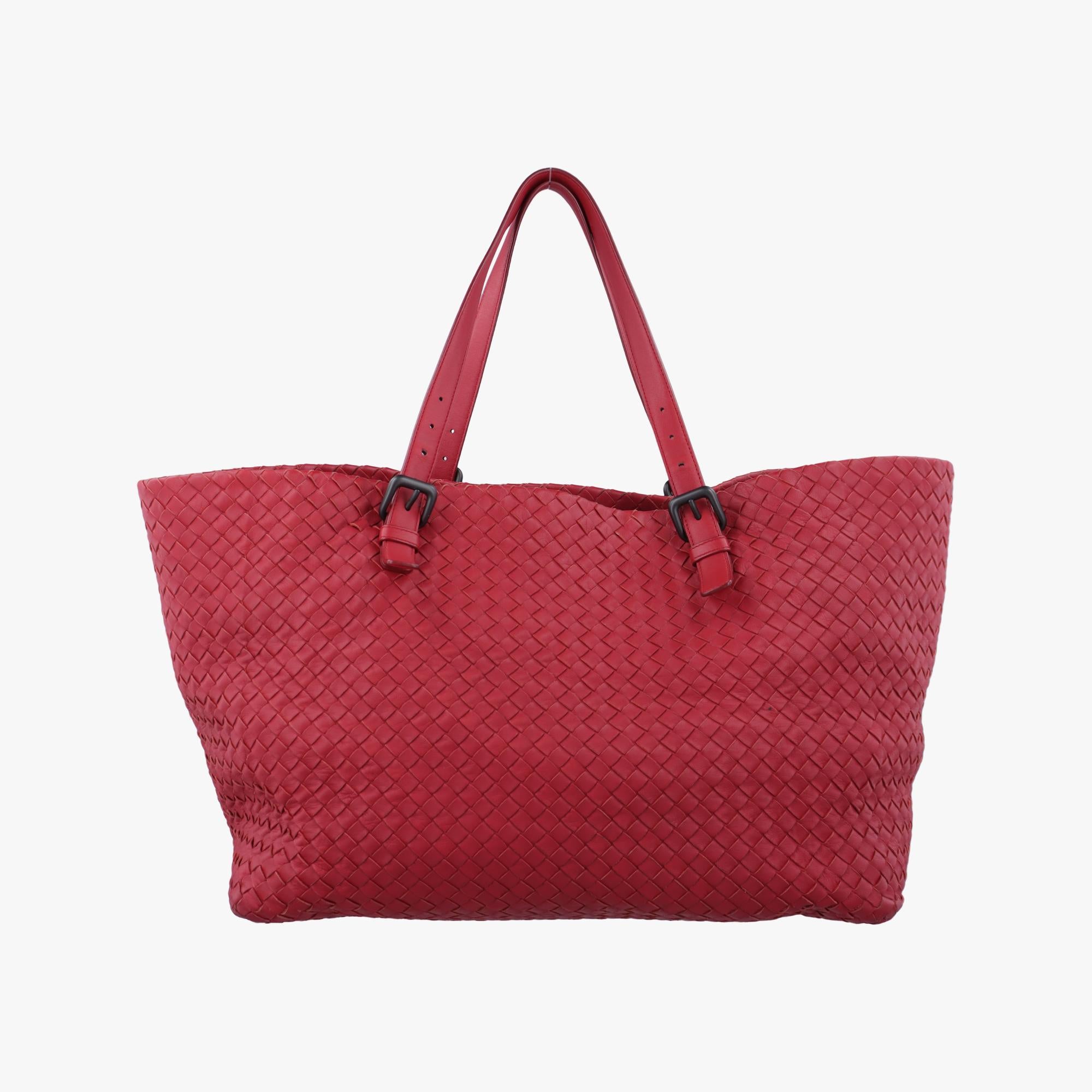 ボッテガヴェネタ Bottega Veneta ショルダーバッグ レディース セスタ イントレチャート レッド ラムスキン B01240769D