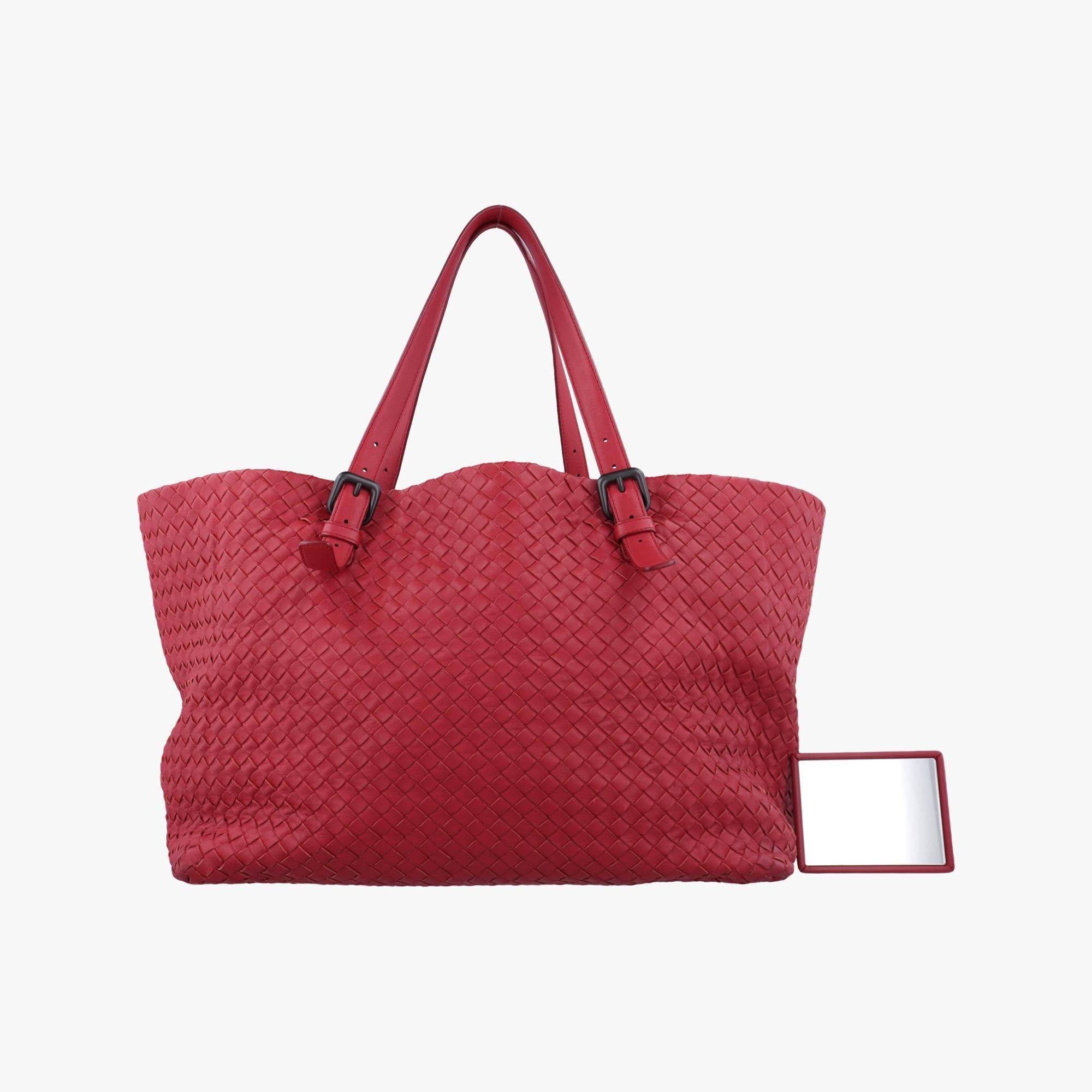 ボッテガヴェネタ Bottega Veneta ショルダーバッグ レディース セスタ イントレチャート レッド ラムスキン B01240769D