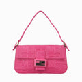 フェンディ Fendi ハンドバッグ レディース マンマバケット ローズ レッド レザー 2373-8BR600-YME-089