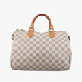 ルイヴィトン Louis Vuitton ボストンバッグ レディース スピーディ30 アズール ダミエキャンバス N41533 SP3176