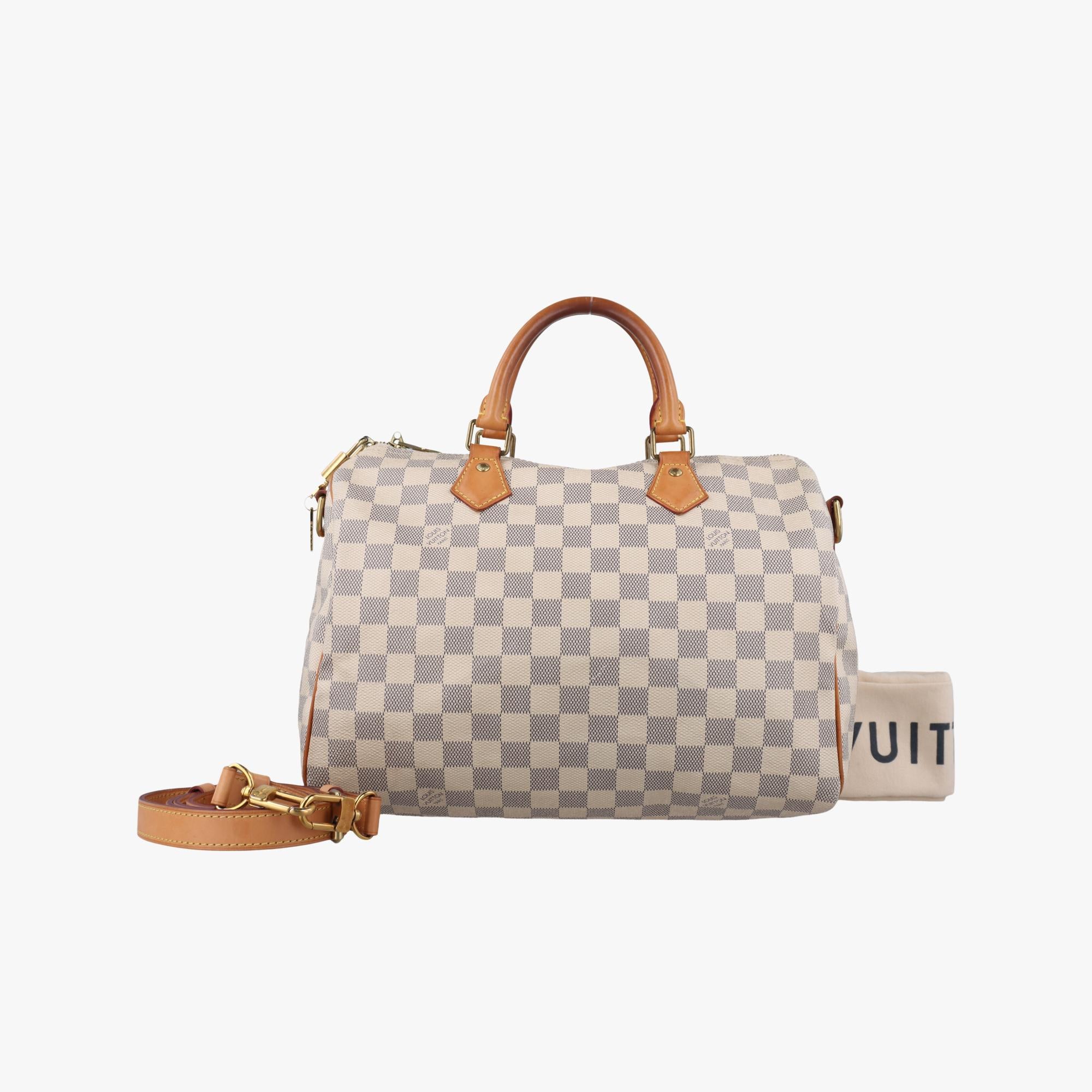 ルイヴィトン Louis Vuitton ボストンバッグ レディース スピーディ30 アズール ダミエキャンバス N41533 SP3176