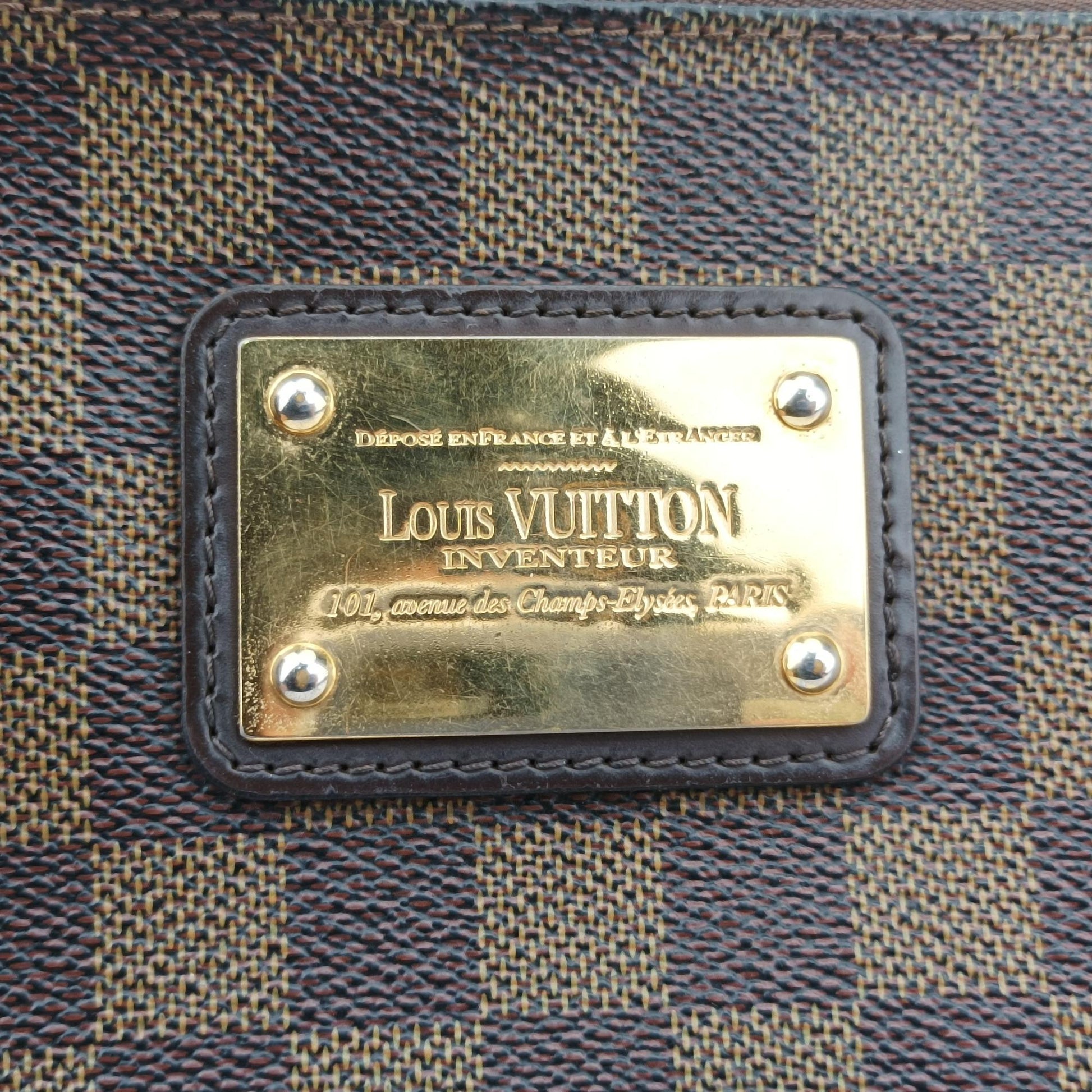 ルイヴィトン Louis Vuitton ショルダーバッグ レディース エヴァ ブラウン ダミエキャンバス N55213 DU3009