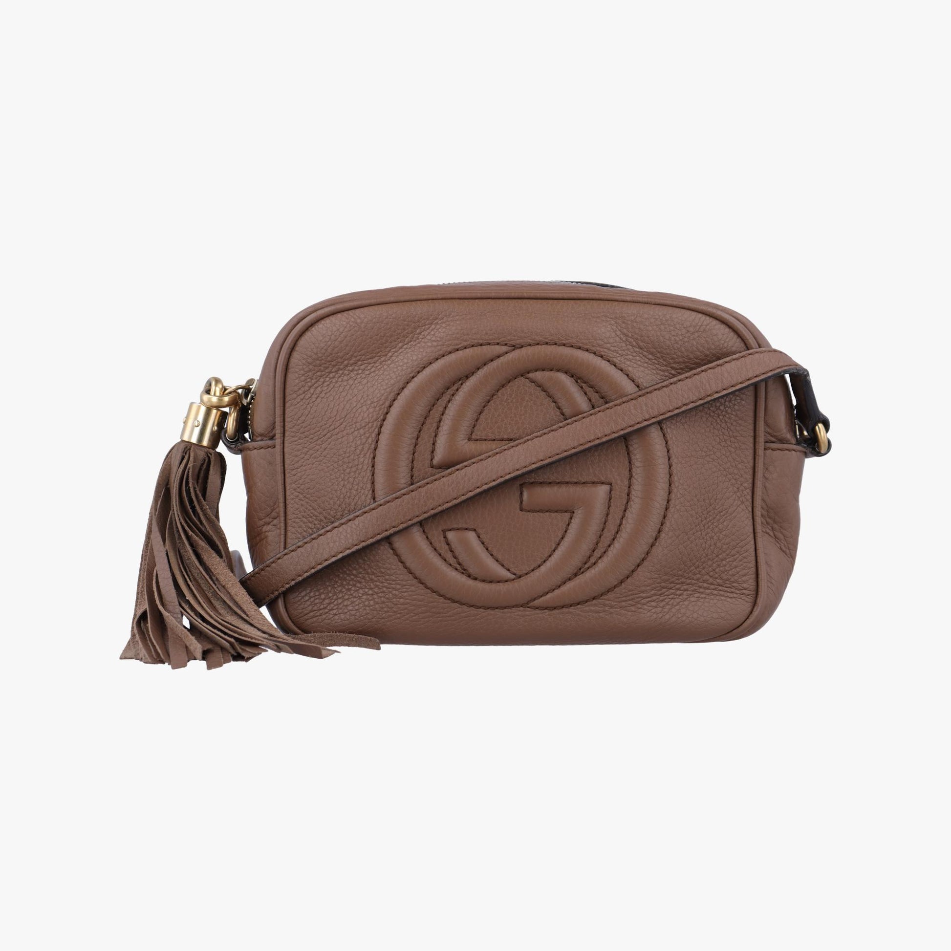 グッチ Gucci ショルダーバッグ レディース ソーホー ブラウン レザー 308364 I013233443