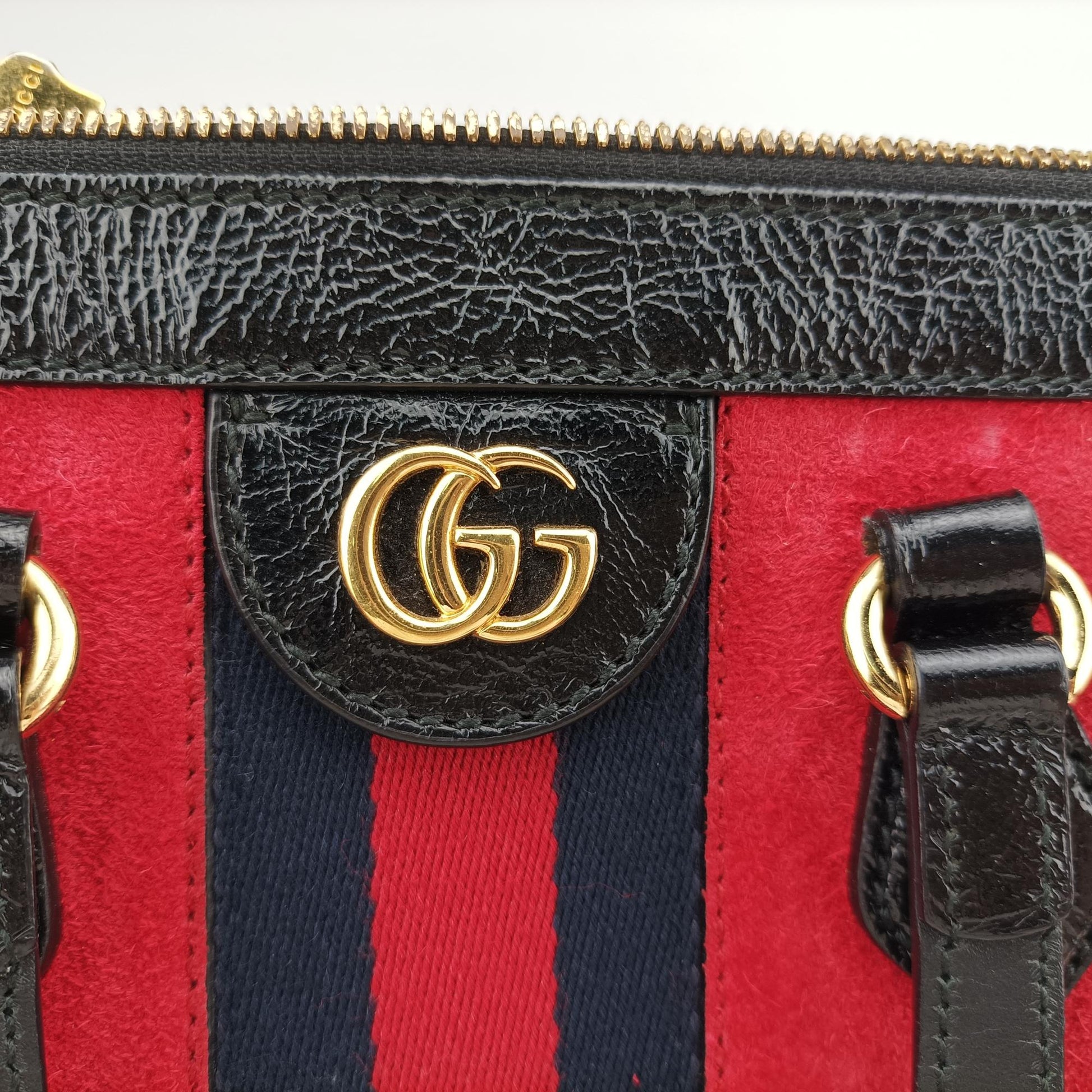 グッチ Gucci ショルダーバッグ レディース オフィディア レッド レザー×スエード 547551 G027844461