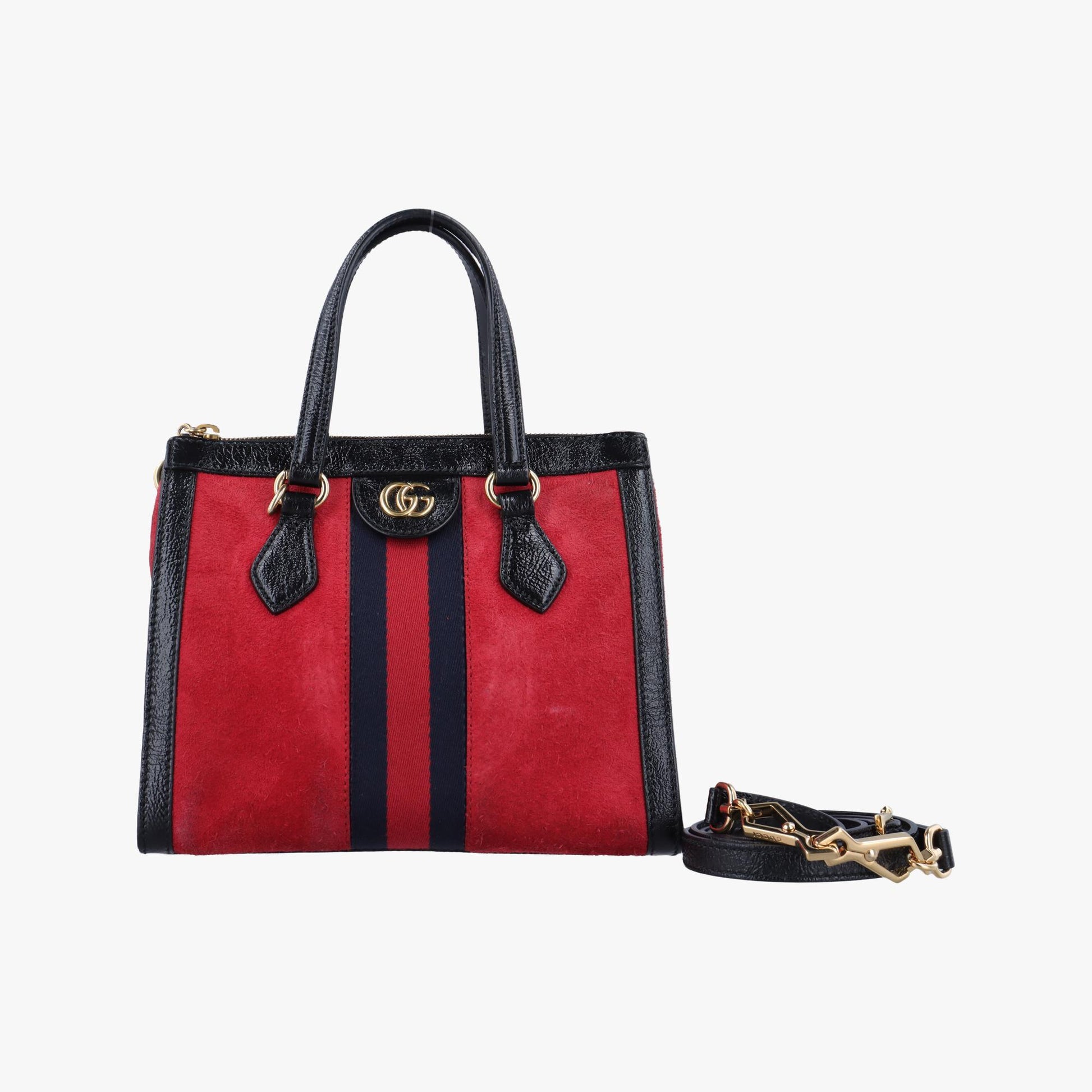 グッチ Gucci ショルダーバッグ レディース オフィディア レッド レザー×スエード 547551 G027844461