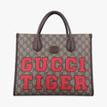 グッチ Gucci ショルダーバッグ レディース グッチ タイガー ミディアム ベージュｘレッド PVCコーティングキャンバス×レザー 659983 E036858330