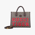 グッチ Gucci ショルダーバッグ レディース グッチ タイガー ミディアム ベージュｘレッド PVCコーティングキャンバス×レザー 659983 E036858330