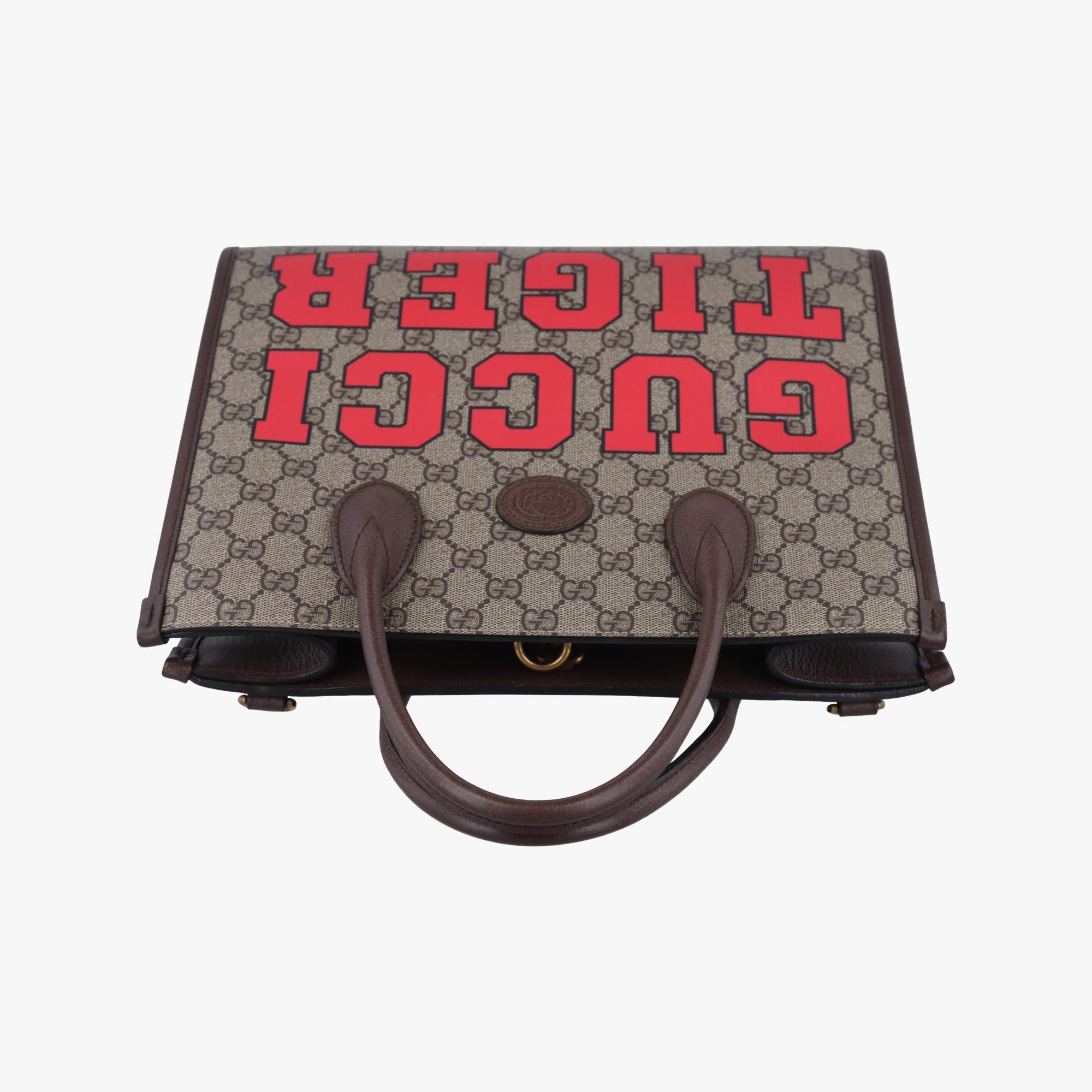 グッチ Gucci ショルダーバッグ レディース グッチ タイガー ミディアム ベージュｘレッド PVCコーティングキャンバス×レザー 659983 E036858330