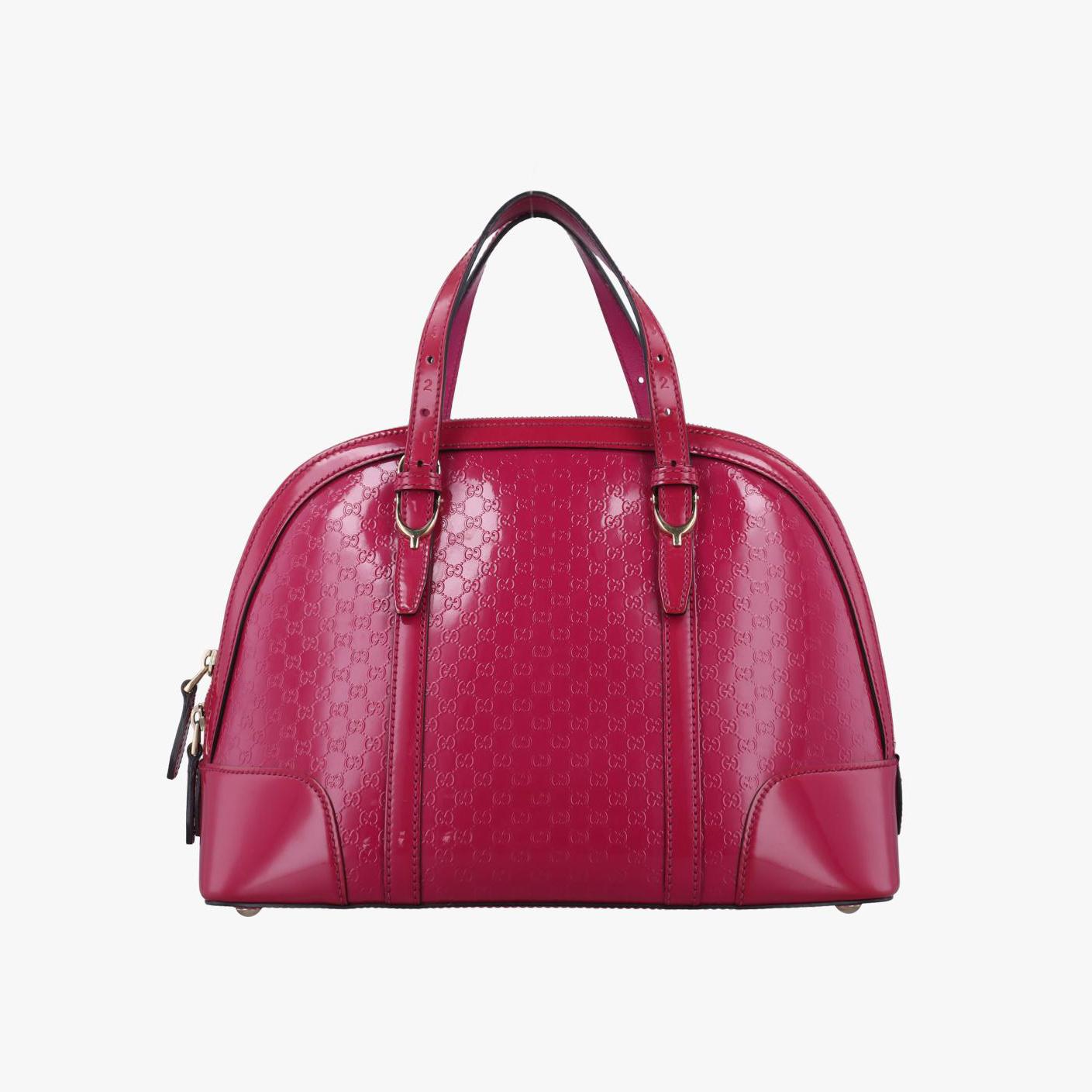 グッチ Gucci ショルダーバッグ レディース マイクログッチシマ ローズ レッド パテント 309617 B015290065