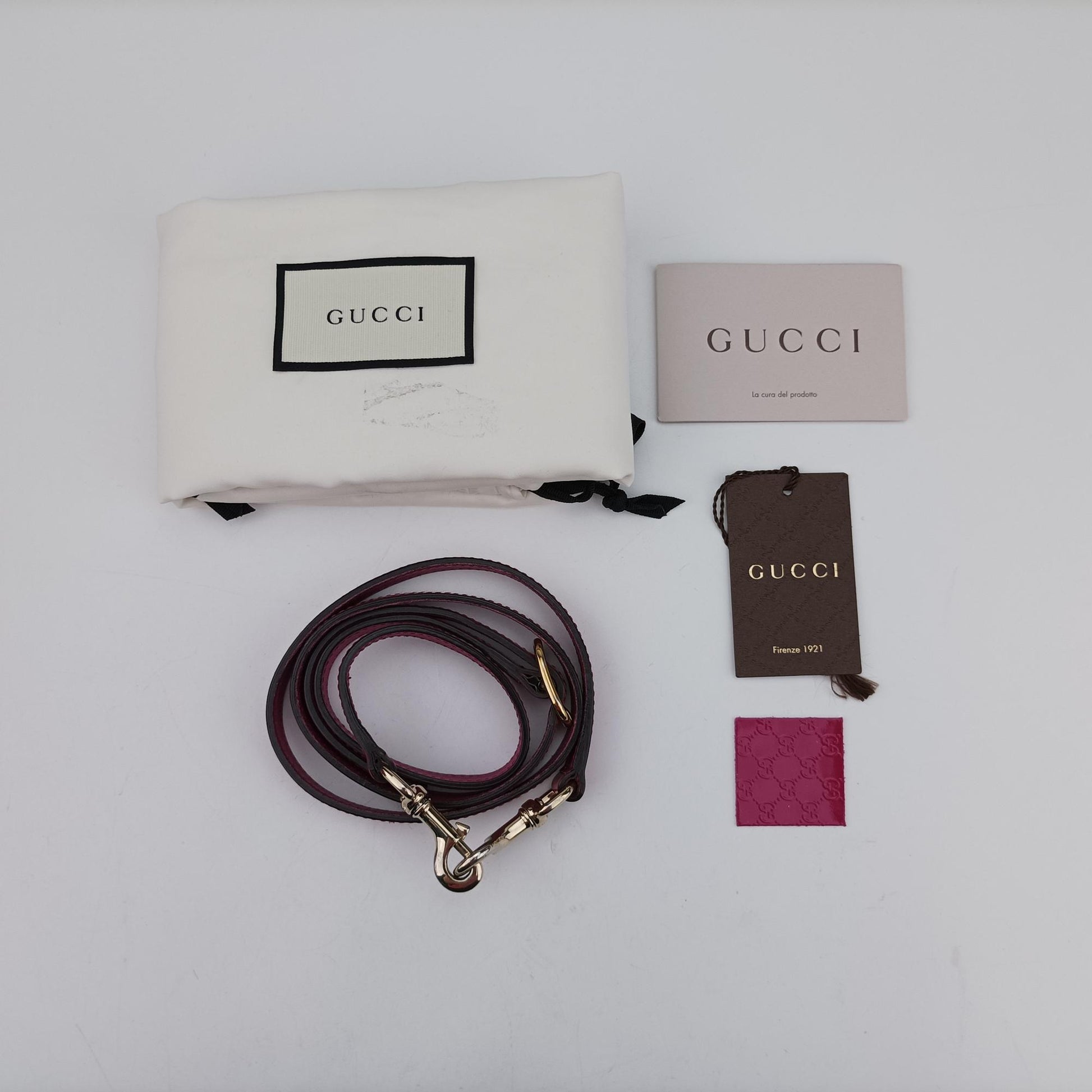 グッチ Gucci ショルダーバッグ レディース マイクログッチシマ ローズ レッド パテント 309617 B015290065