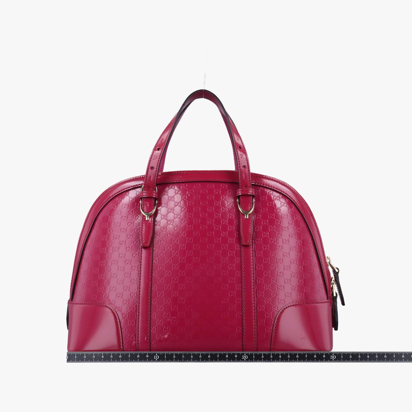 グッチ Gucci ショルダーバッグ レディース マイクログッチシマ ローズ レッド パテント 309617 B015290065