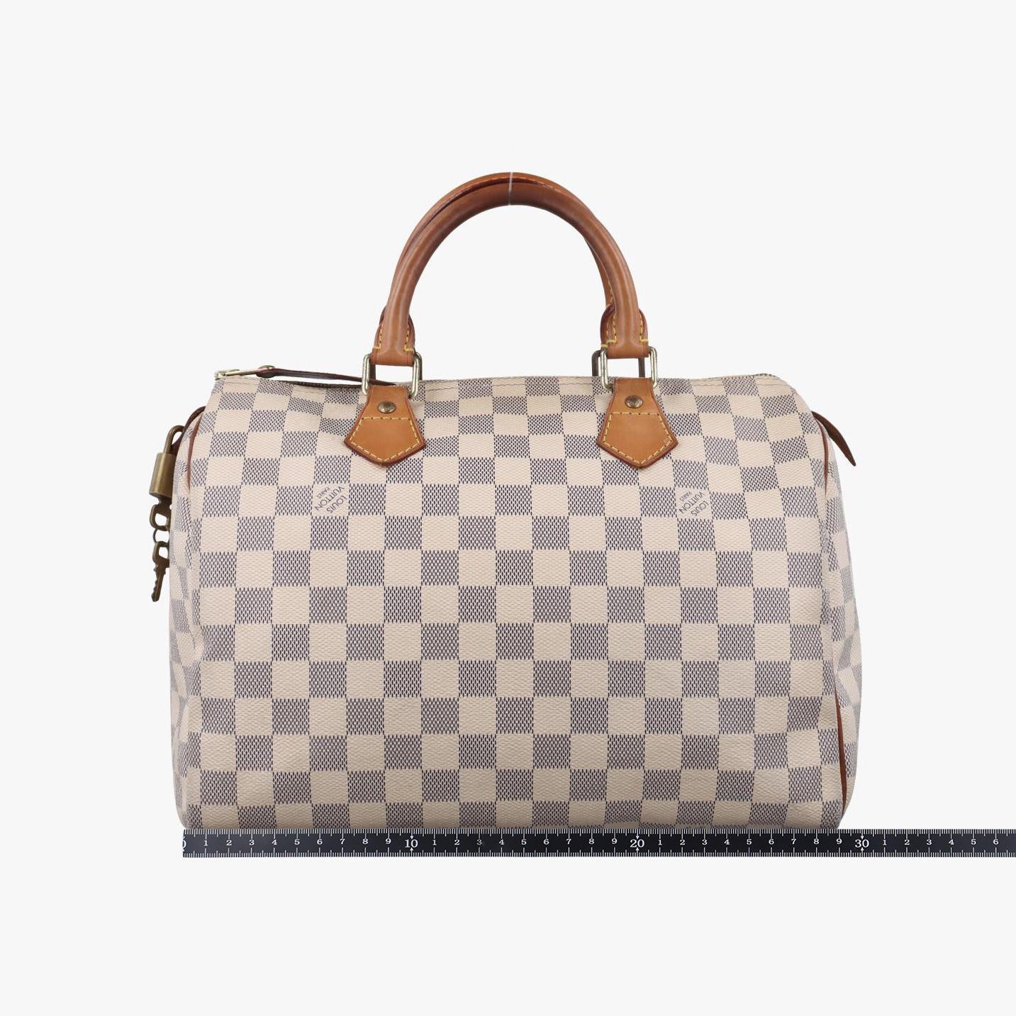 ルイヴィトン Louis Vuitton ボストンバッグ レディース スピーディ30 アズール ダミエキャンバス N41533 BA2112