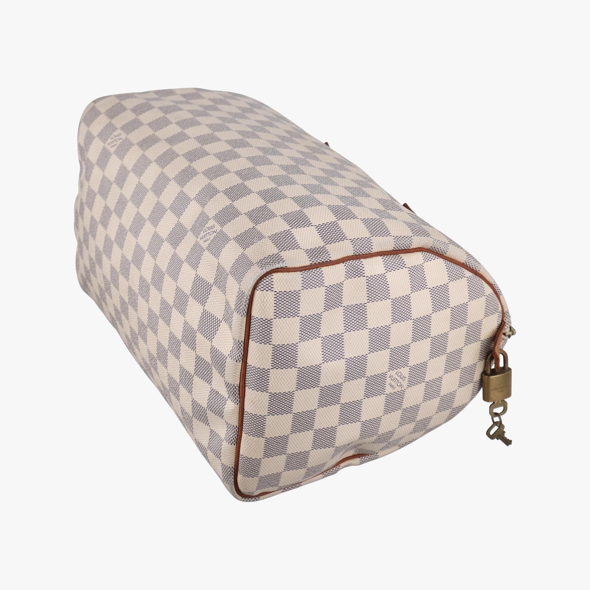 ルイヴィトン Louis Vuitton ボストンバッグ レディース スピーディ30 アズール ダミエキャンバス N41533 BA2112