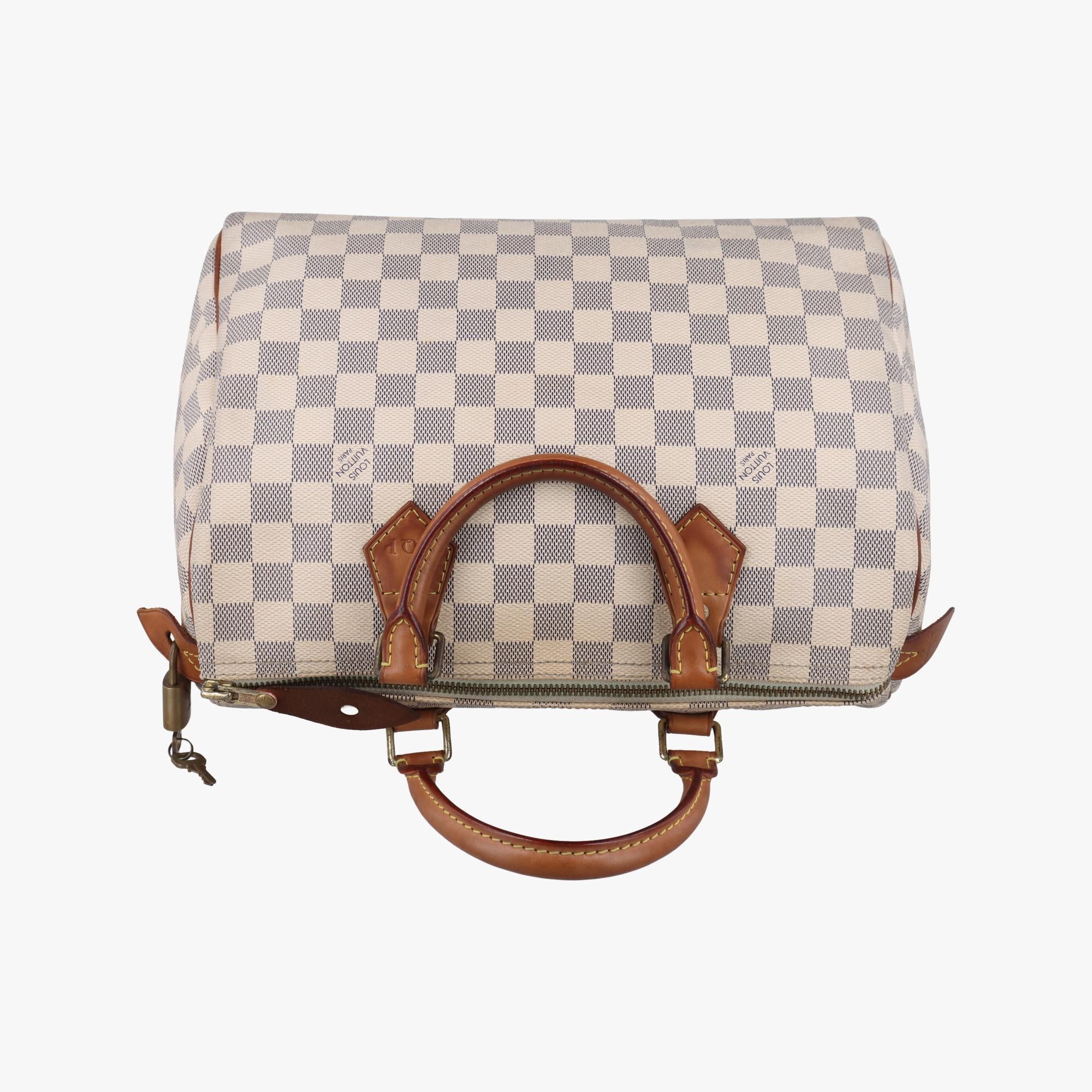 ルイヴィトン Louis Vuitton ボストンバッグ レディース スピーディ30 アズール ダミエキャンバス N41533 BA2112