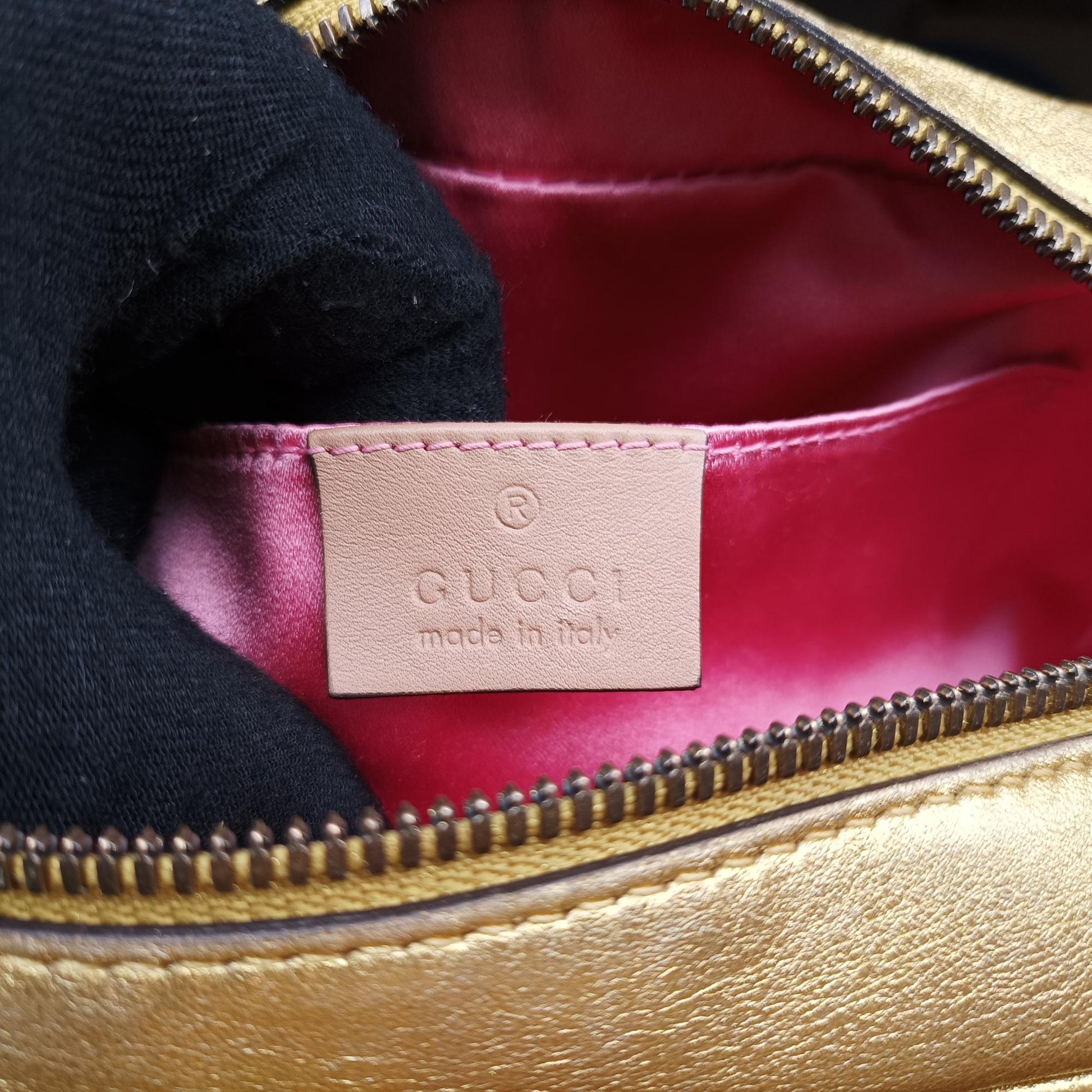 グッチ Gucci ショルダーバッグ レディース GGマーモント ゴールド レザー 447632 C021326186