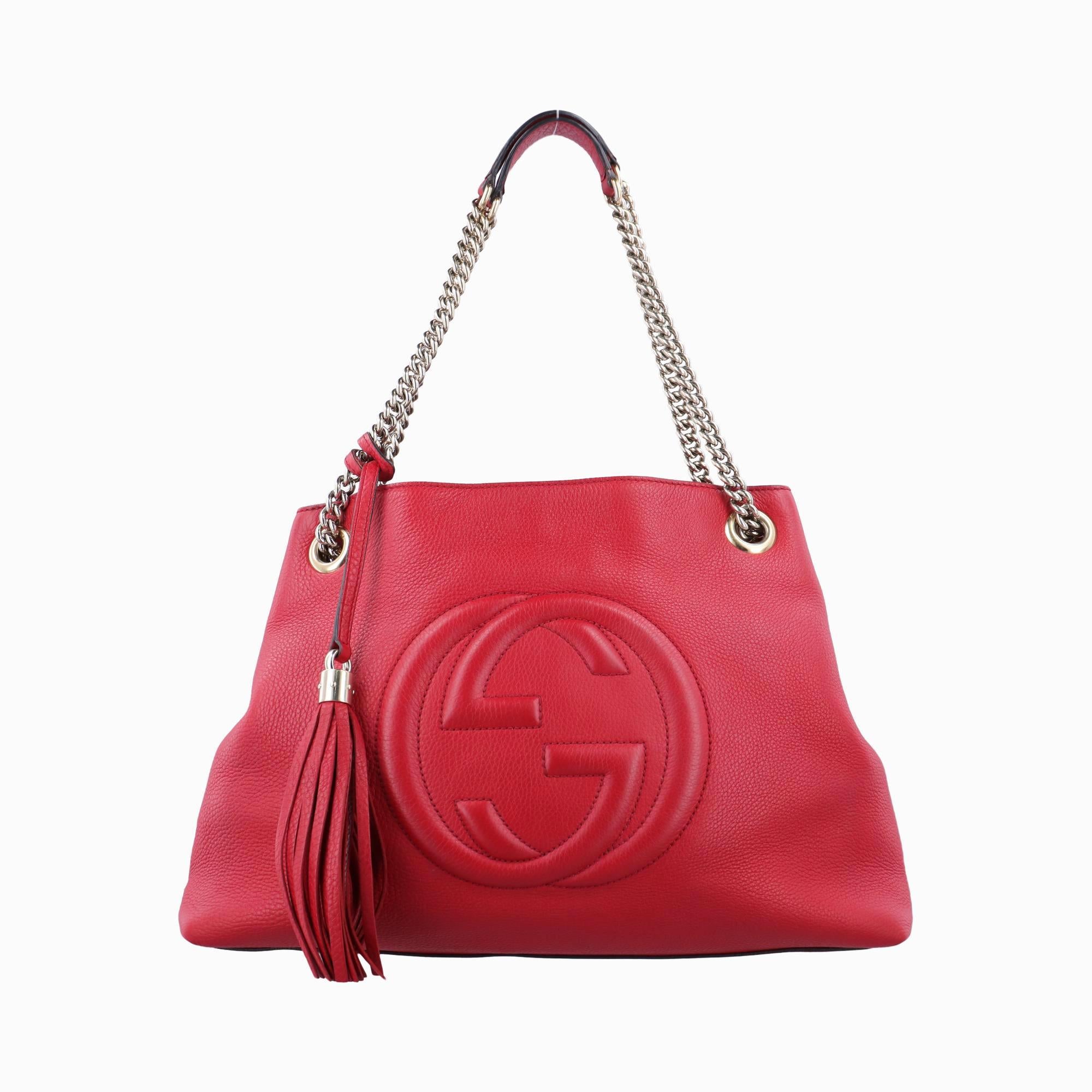 グッチ Gucci ショルダーバッグ レディース ソーホー レッド レザー 308982 E018615703