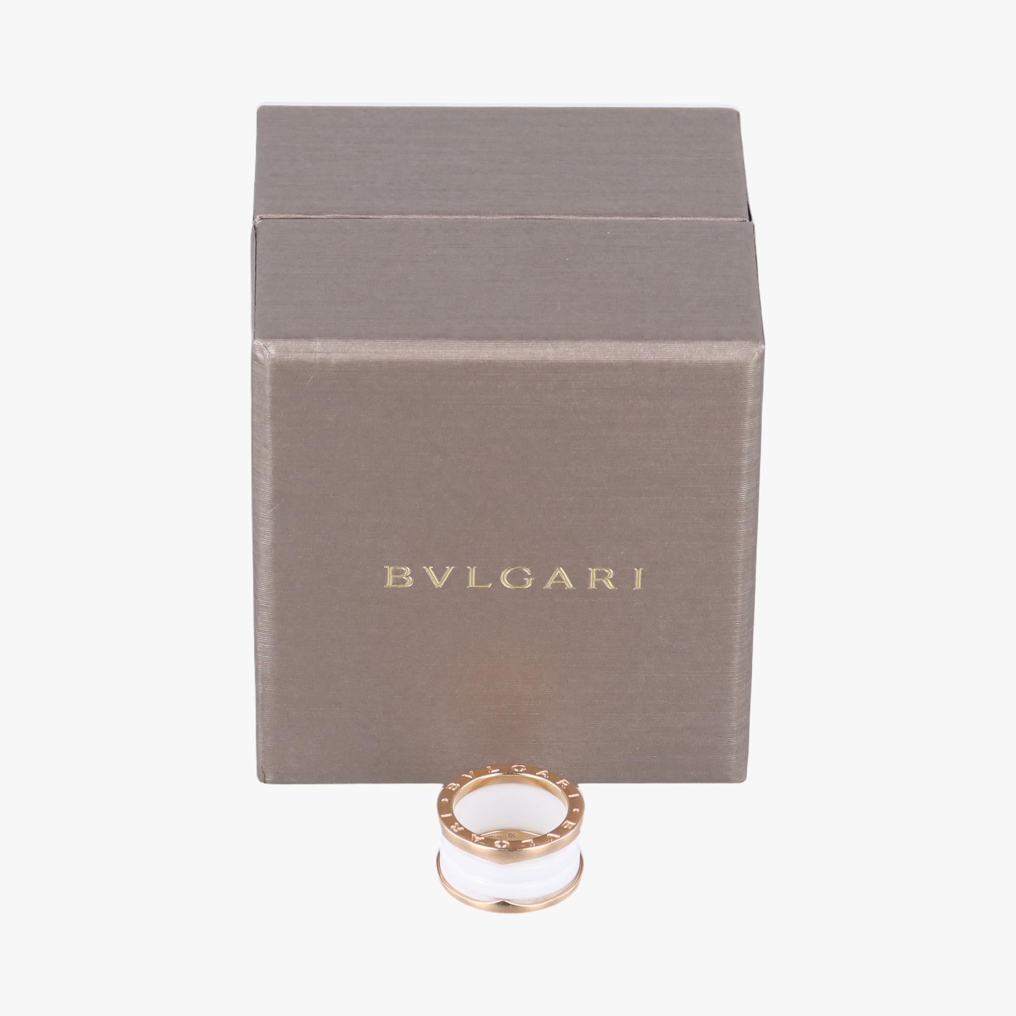 ブルガリ Bvlgari リング レディース ビーゼロワン ホワイト AU750 EB 40215