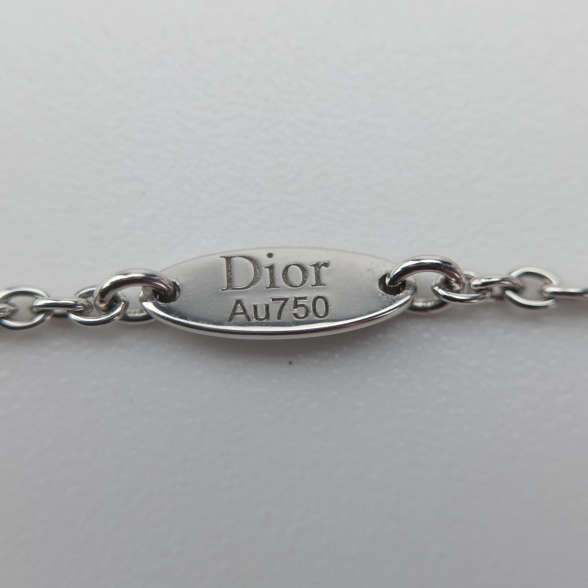 クリスチャンディオール Christian Dior ブレスレット レディース ローズ デ ヴァン メダリオン シルバー AU750 075496