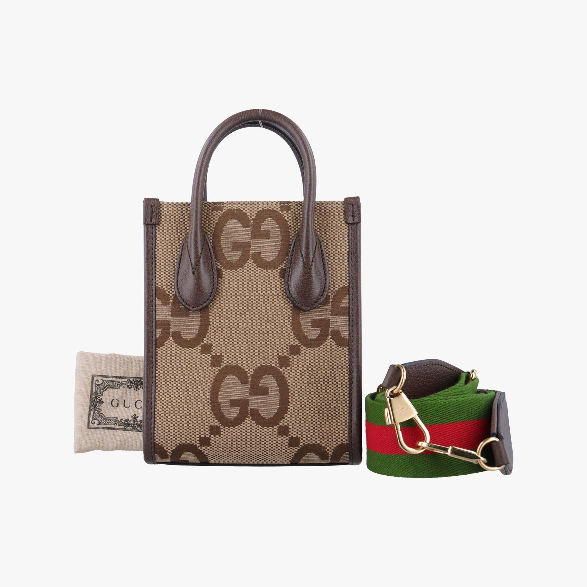 グッチ Gucci ショルダーバッグ レディース ジャンボGG ベージュ×ブラウン キャンバス x レザー 699406 G038535937