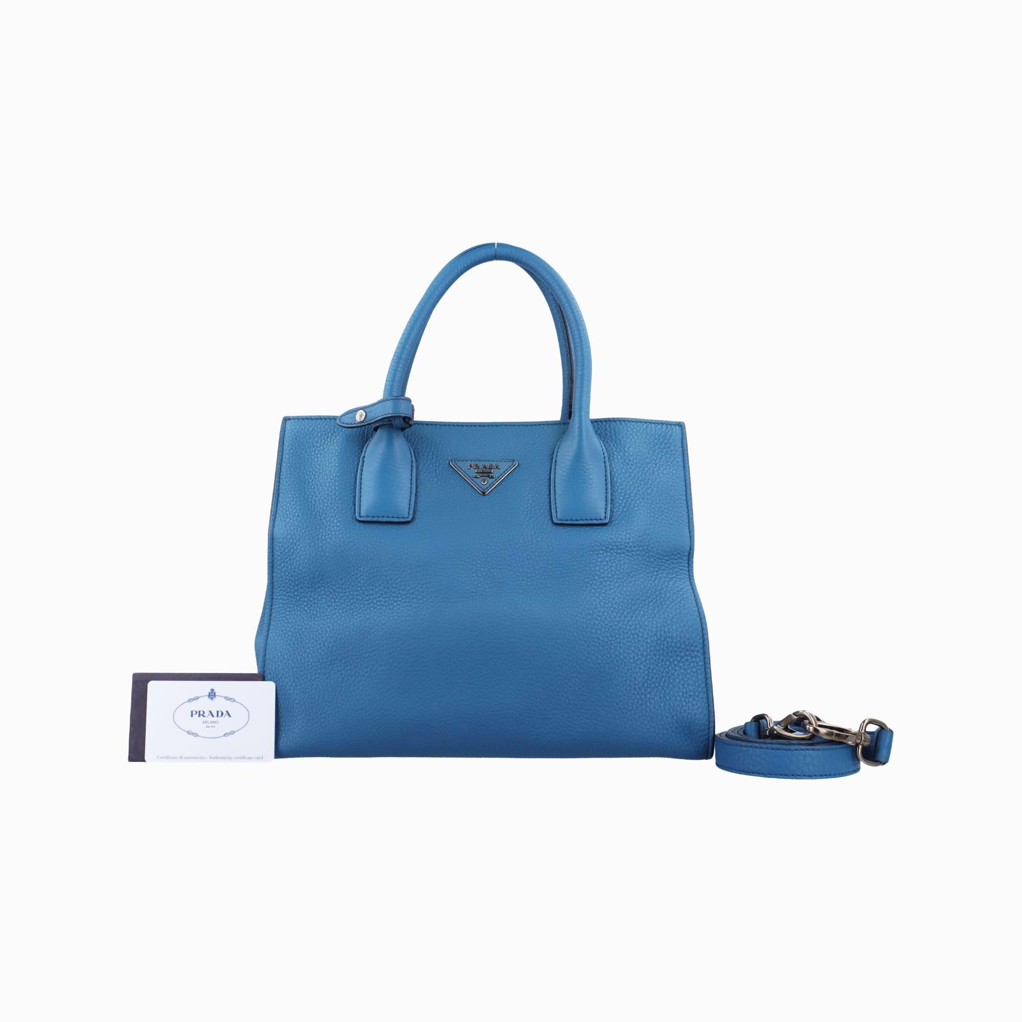 プラダ Prada ショルダーバッグ レディース ヴィッテロ ダイノ ブルー レザー BN2693 58/M 158