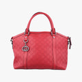 グッチ Gucci ショルダーバッグ レディース マイクログッチシマ レッド レザー 341503 E020095098