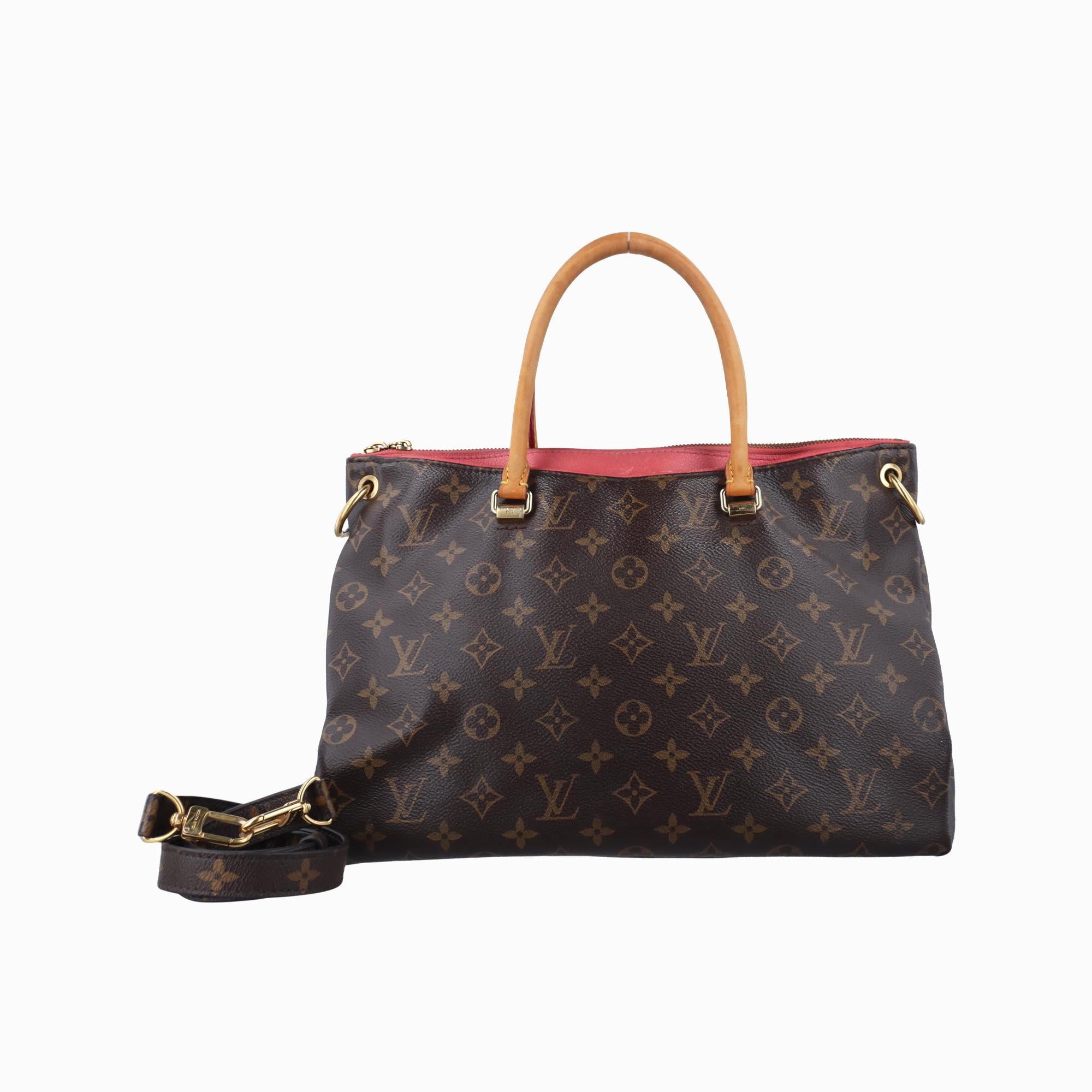 ルイヴィトン Louis Vuitton ショルダーバッグ レディース パラス モノグラム/ブラウン系×ローズ モノグラムキャンバス×カーフレザー M41147 CA0155