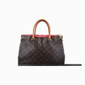 ルイヴィトン Louis Vuitton ショルダーバッグ レディース パラス モノグラム/ブラウン系×ローズ モノグラムキャンバス×カーフレザー M41147 CA0155