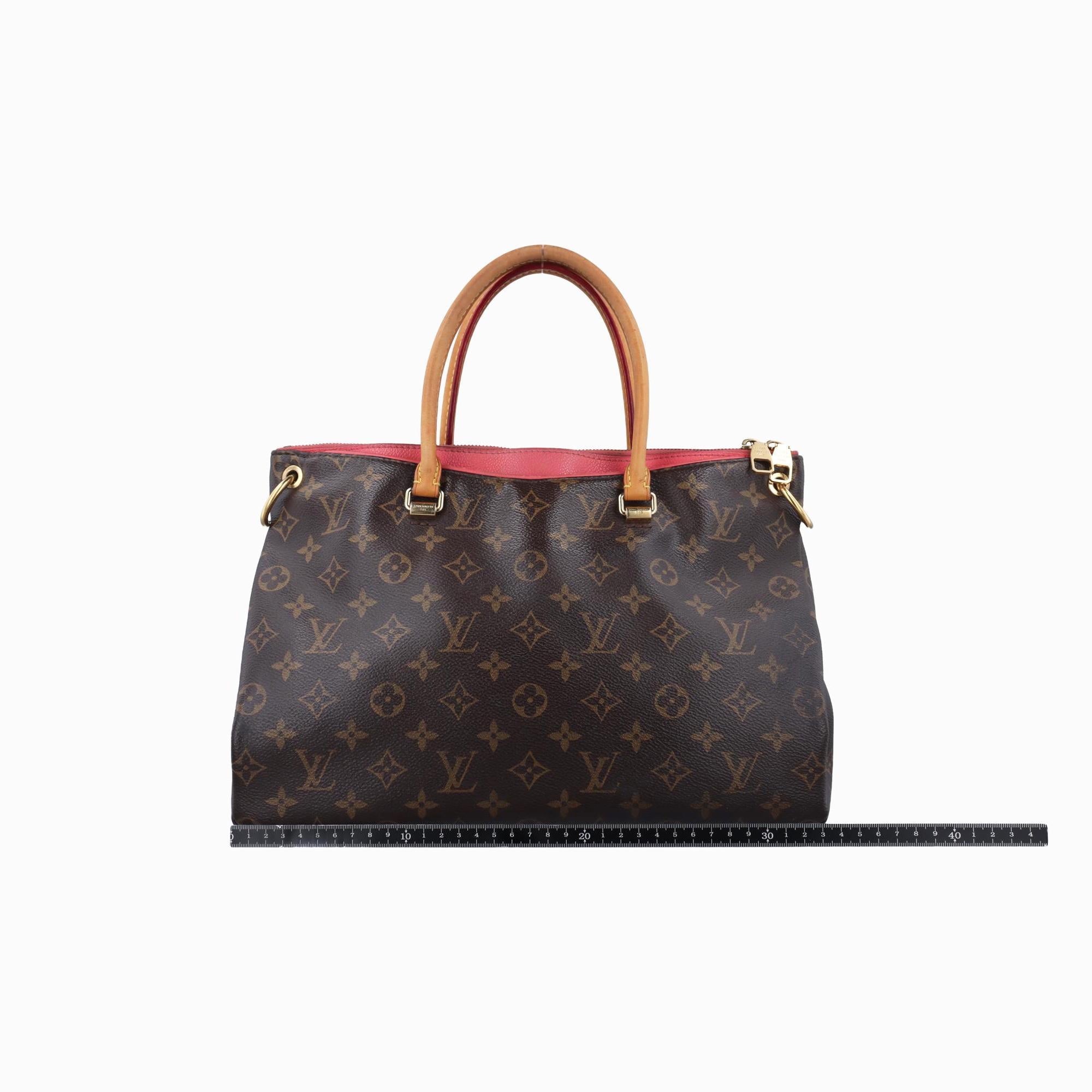 ルイヴィトン Louis Vuitton ショルダーバッグ レディース パラス モノグラム/ブラウン系×ローズ モノグラムキャンバス×カーフレザー M41147 CA0155