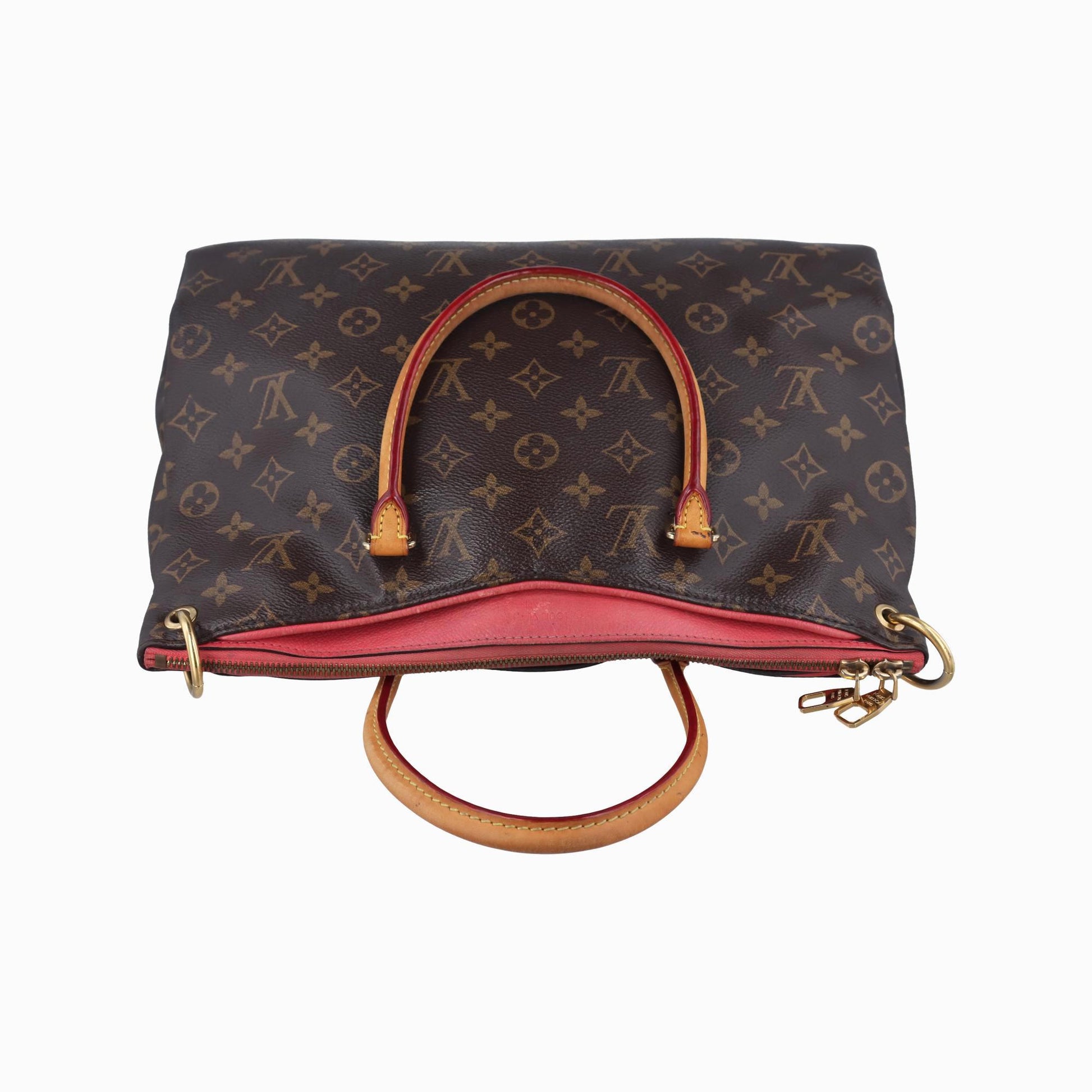 ルイヴィトン Louis Vuitton ショルダーバッグ レディース パラス モノグラム/ブラウン系×ローズ モノグラムキャンバス×カーフレザー M41147 CA0155