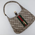 グッチ Gucci ショルダーバッグ レディース バレンシアガ　コラボ　ザ ハッカー プロジェクト ジャッキー 1961 ベージュ×グリーン×レッド PVCコーティングキャンバス 636706 G036795809