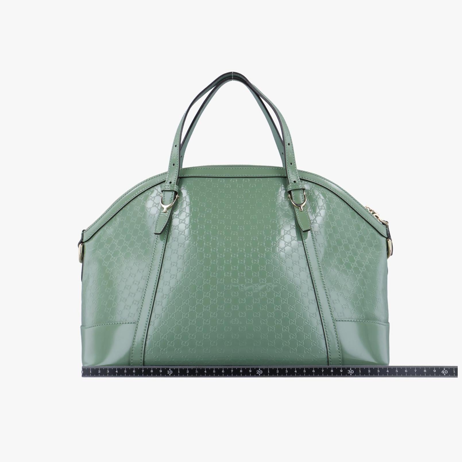 グッチ Gucci ショルダーバッグ レディース マイクログッチシマ グリーン パテント 309614 I015439738