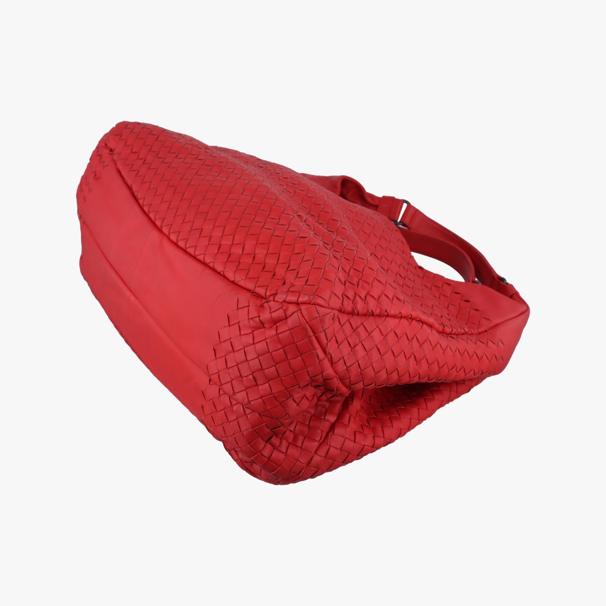 ボッテガヴェネタ Bottega Veneta ハンドバッグ レディース イントレチャート レッド ラムスキン B02874036B