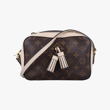 ルイヴィトン Louis Vuitton ショルダーバッグ レディース サントンジュ モノグラム/ブラウン系×クレーム モノグラムキャンバス×カーフレザー M43559 CA2118