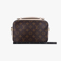 ルイヴィトン Louis Vuitton ショルダーバッグ レディース サントンジュ モノグラム/ブラウン系×クレーム モノグラムキャンバス×カーフレザー M43559 CA2118