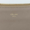 セリーヌ Celine ショルダーバッグ レディース トリオ カーキ レザー W-GA-0174