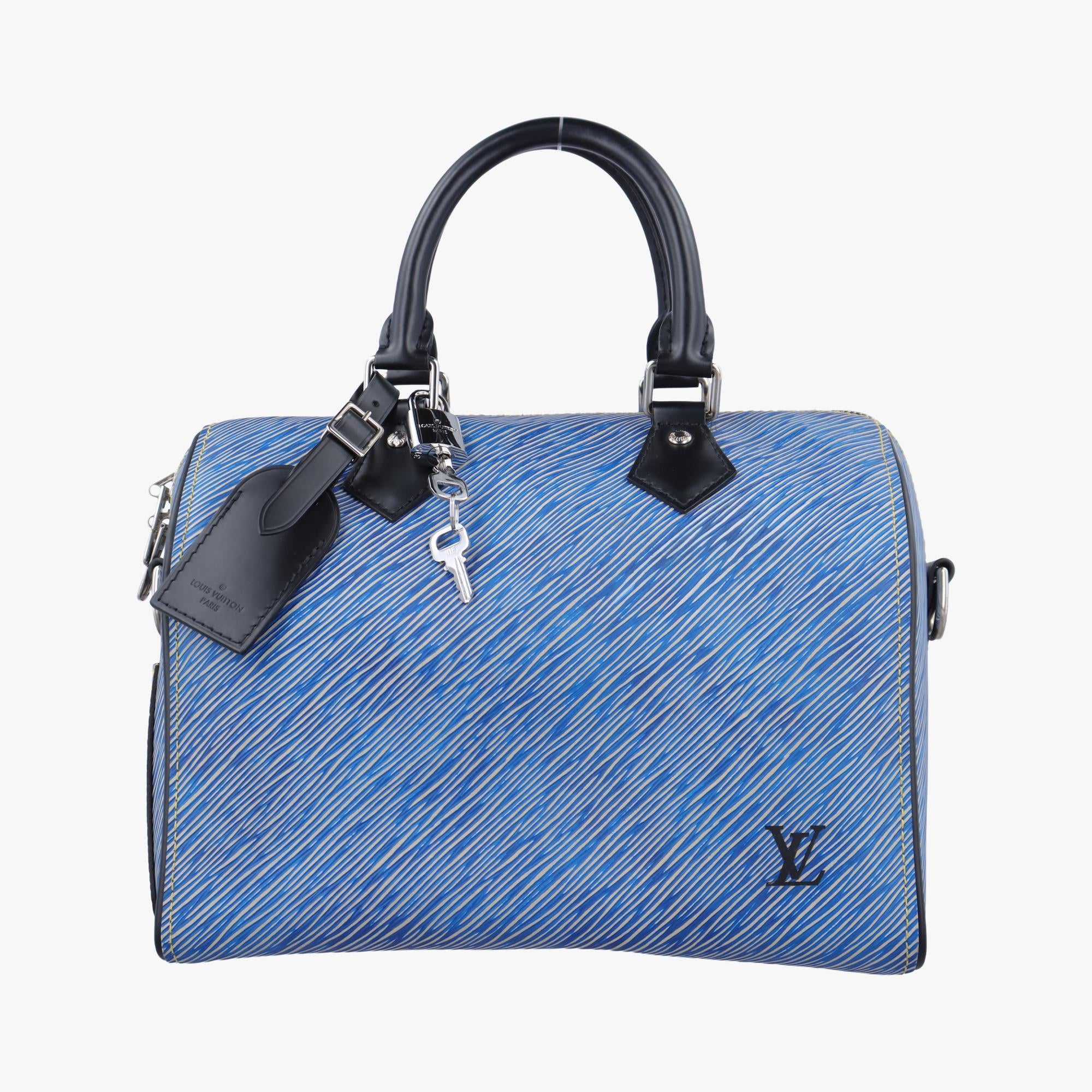 ルイヴィトン Louis Vuitton ボストンバッグ レディース スピーディ バンドリエール25 デニムブルー エピ M51280 SN0138