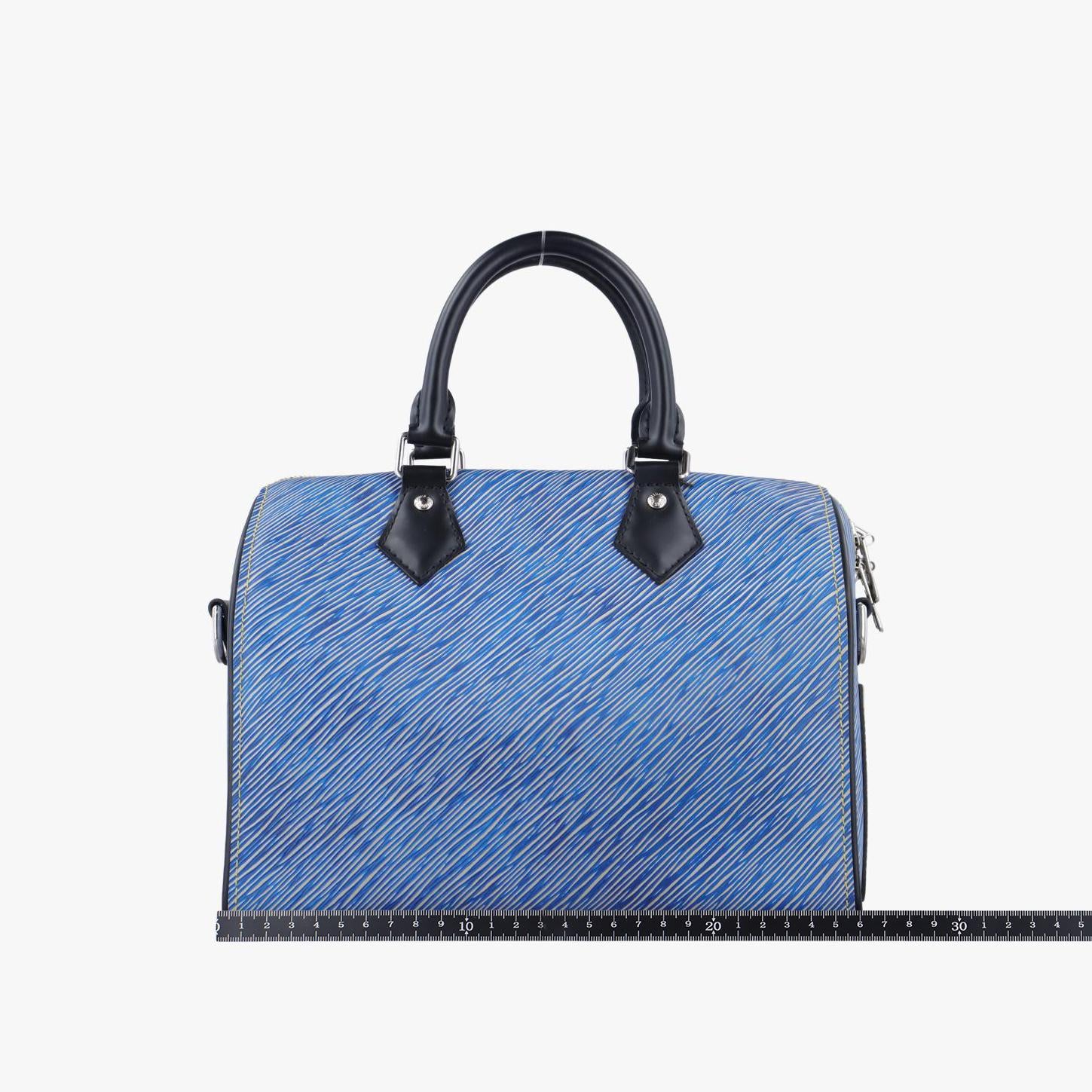 ルイヴィトン Louis Vuitton ボストンバッグ レディース スピーディ バンドリエール25 デニムブルー エピ M51280 SN0138