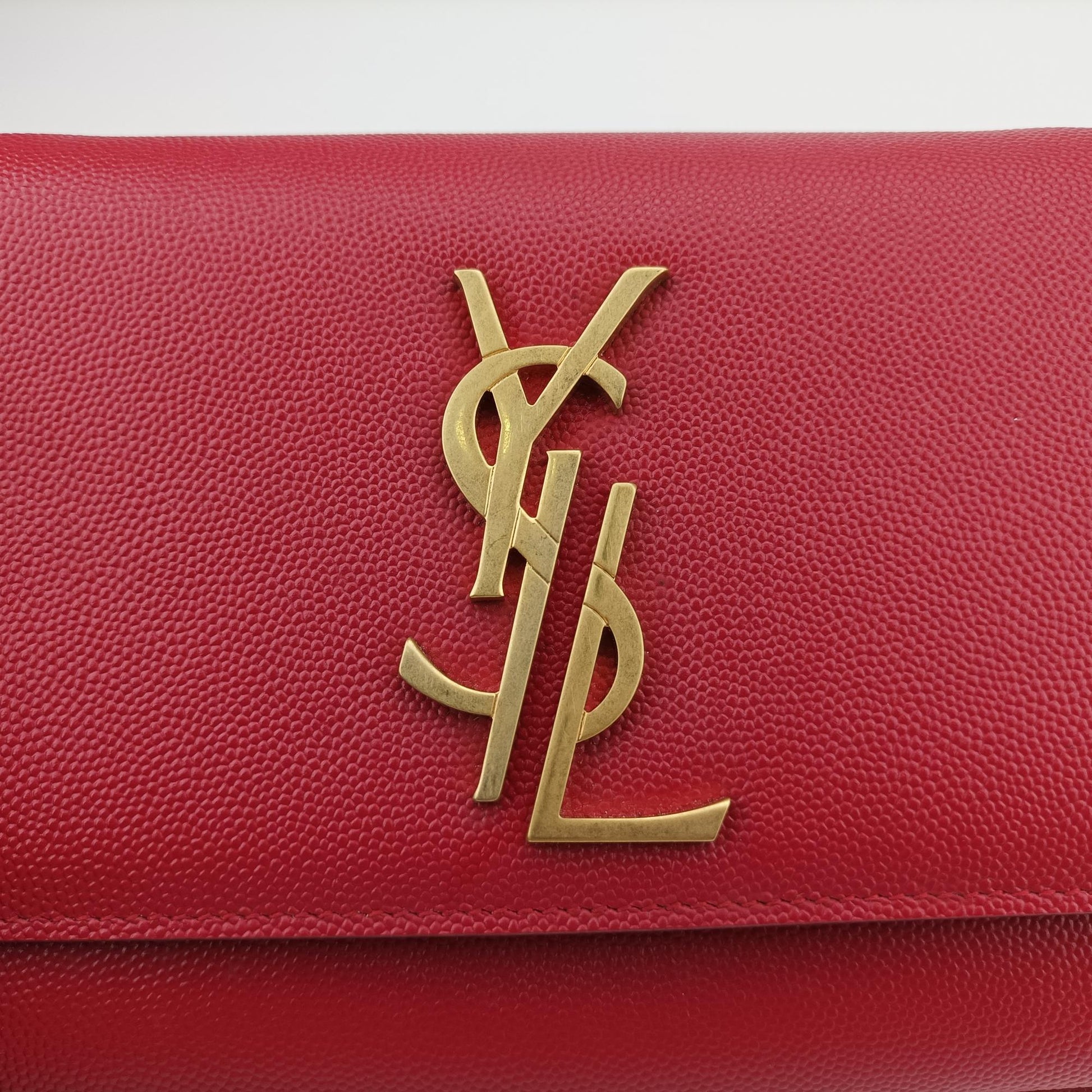 イヴサンローラン Yves saint Laurent ショルダーバッグ レディース ケイト レッド レザー VNZ470429.0117