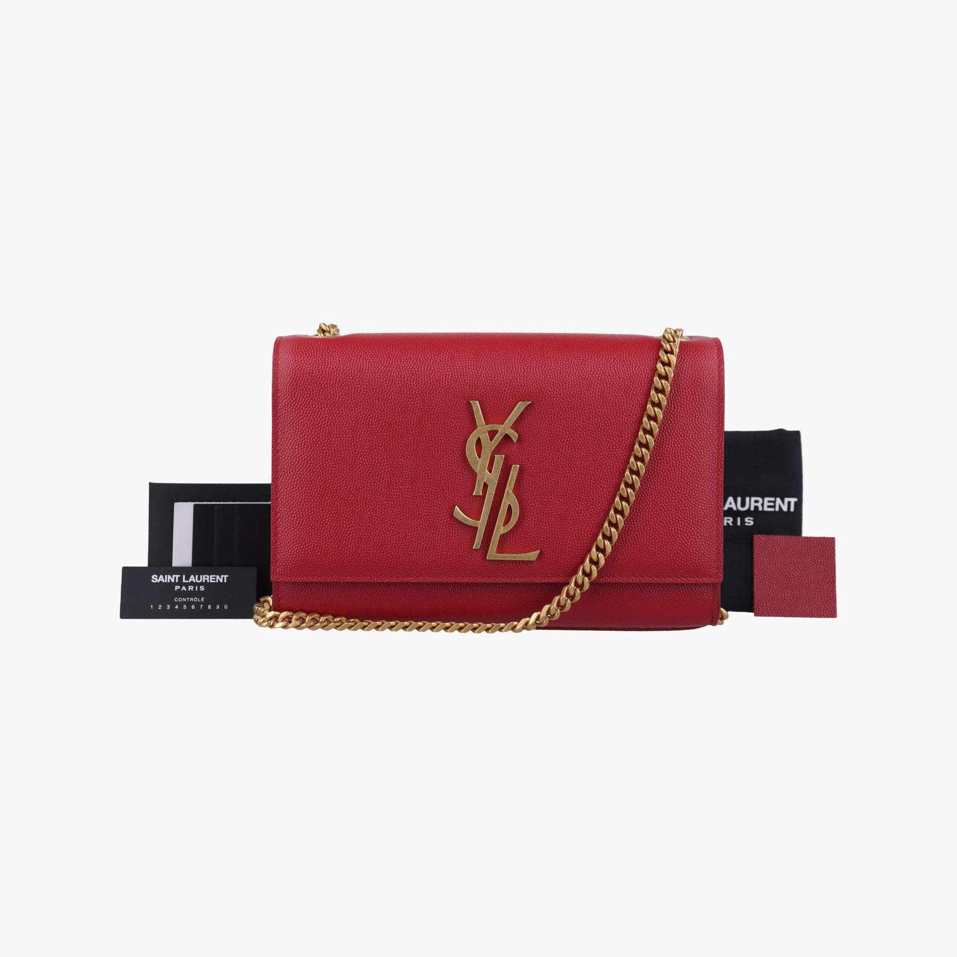 イヴサンローラン Yves saint Laurent ショルダーバッグ レディース ケイト レッド レザー VNZ470429.0117