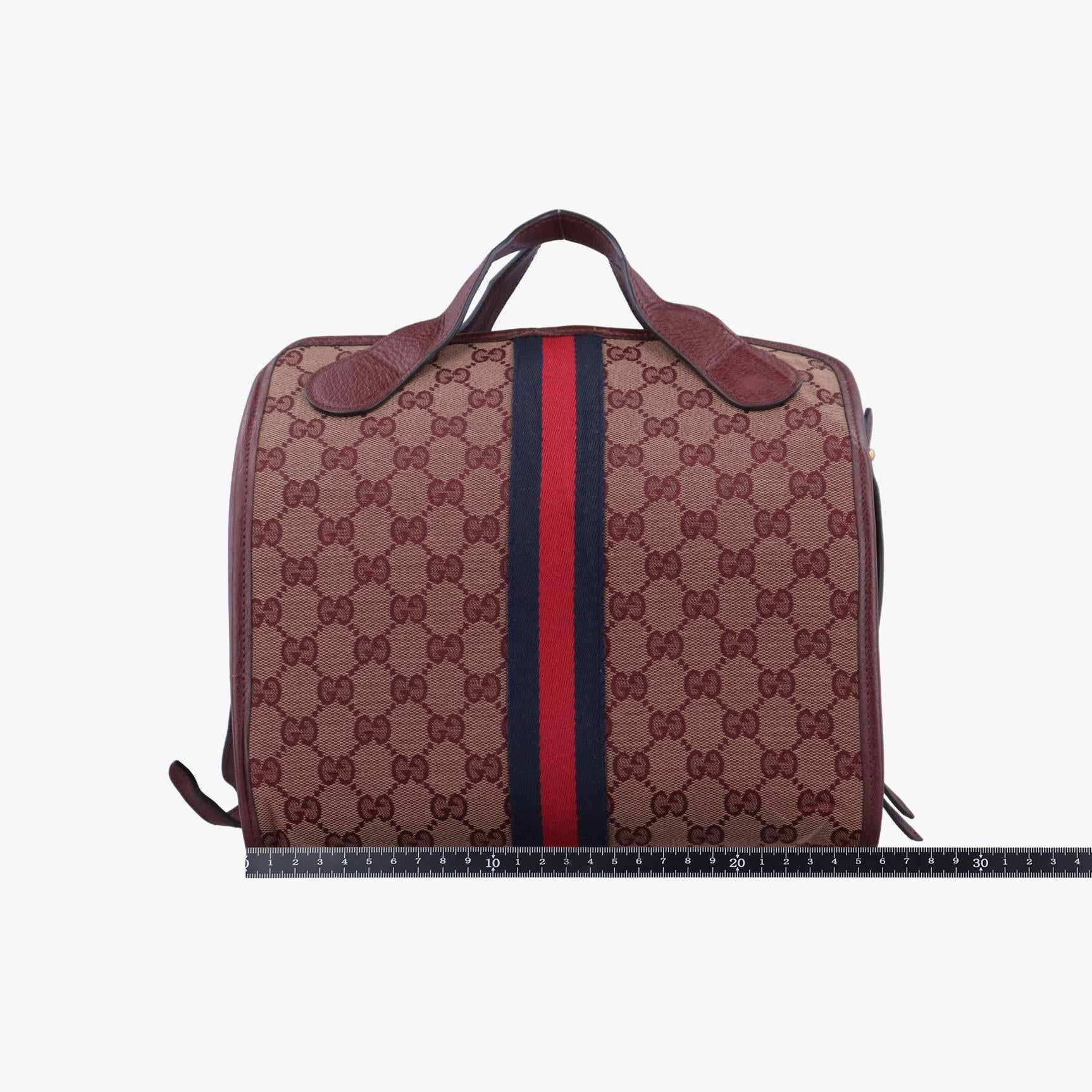 グッチ Gucci ボストンバッグ レディース オフィディア ワインレッド×ネイビー×レッド キャンバス 565224 B028210701