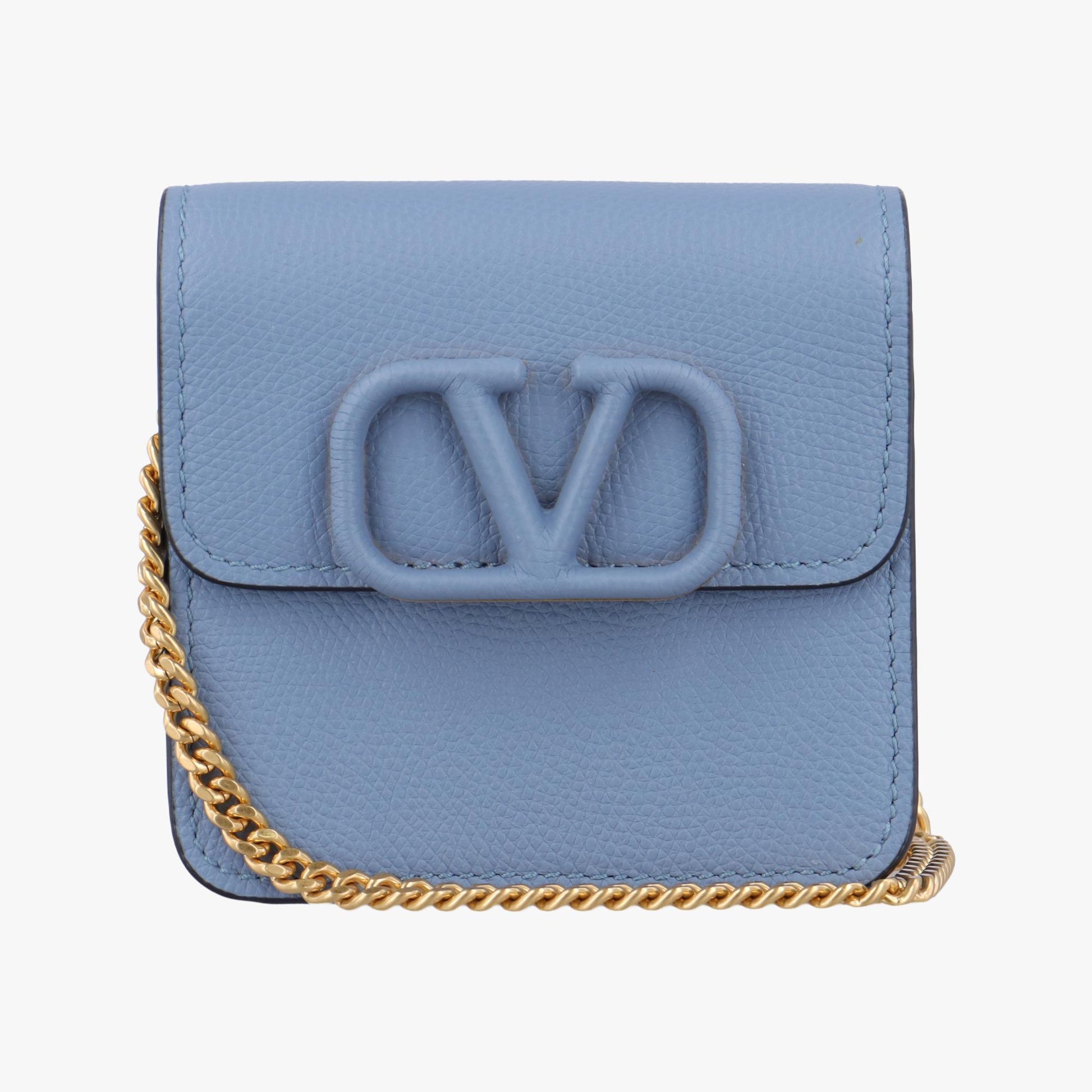 ヴァレンティノ Valentino ショルダーバッグ レディース Vスリング ブルー レザー