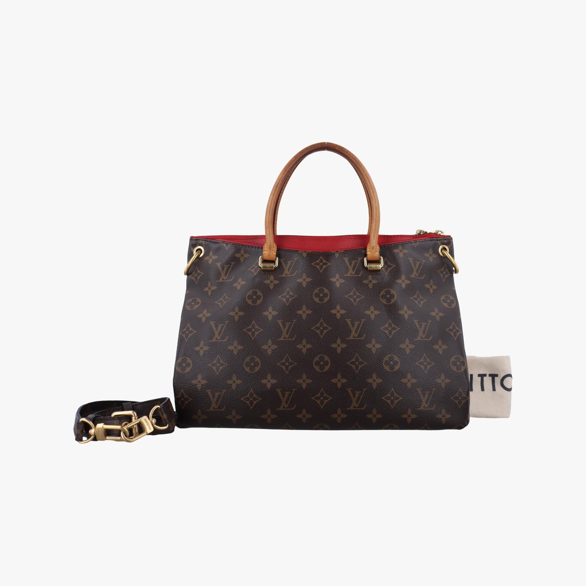 ルイヴィトン Louis Vuitton ショルダーバッグ レディース パラス モノグラム/ブラウン系×スリーズ モノグラムキャンバス×カーフレザー M41175 CA2174