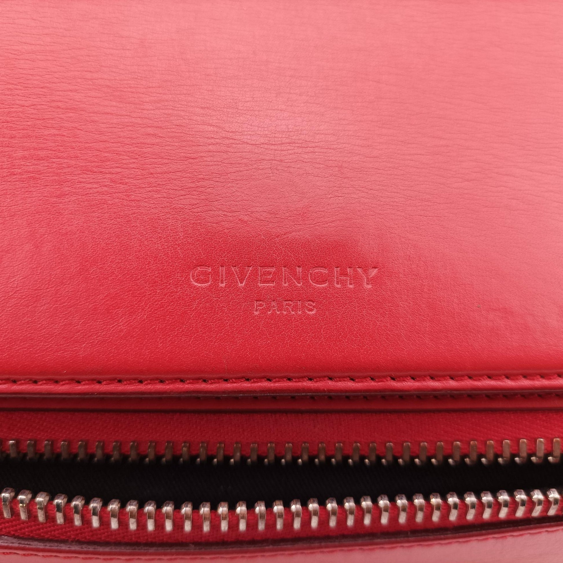 ジバンシー Givenchy ショルダーバッグ レディース パンドラ レッド レザー TE0143