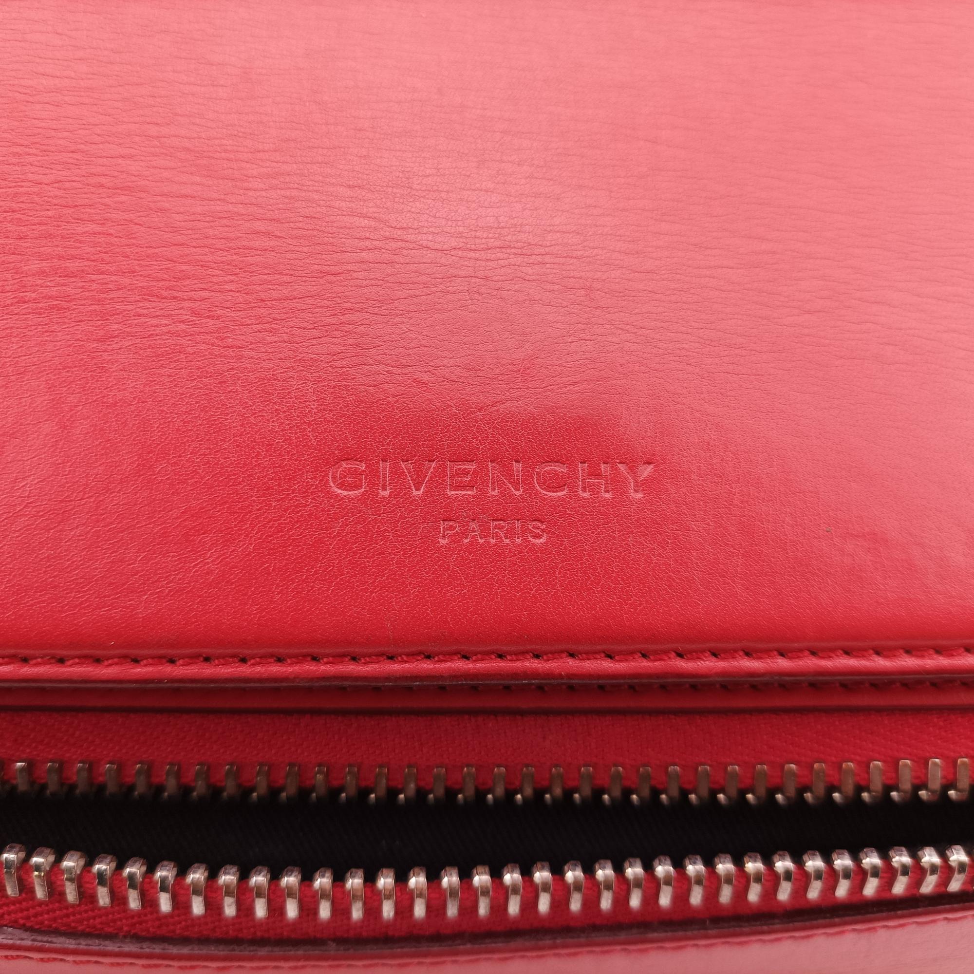 ジバンシー Givenchy ショルダーバッグ レディース パンドラ レッド レザー TE0143