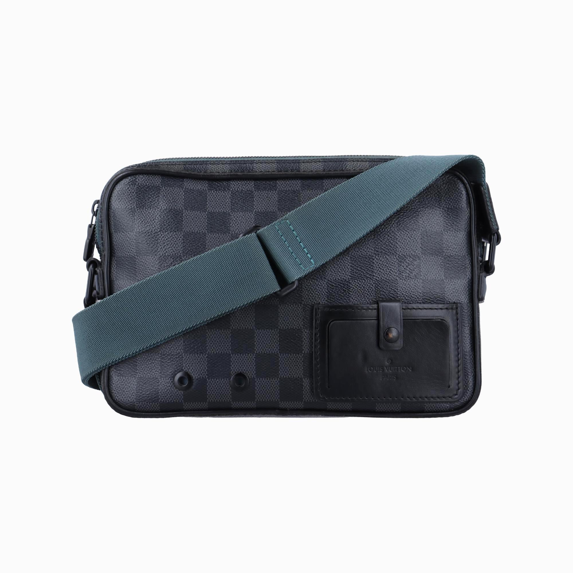 ルイヴィトン Louis Vuitton ショルダーバッグ レディース アルファ メッセンジャー ブラック系×ネイビー系 ダミエグラフィット N40188 CA4159